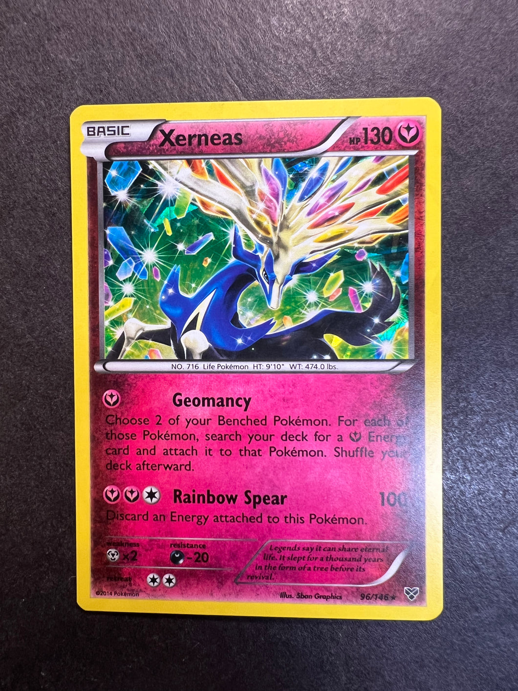Xerneas - 96/146 Cracked Ice Holo Rare Promo - XY Base Set JAB Games13 Xerneas - 96/146 Cracked Ice Holo Rare Promo - XY Base Set JAB Games13