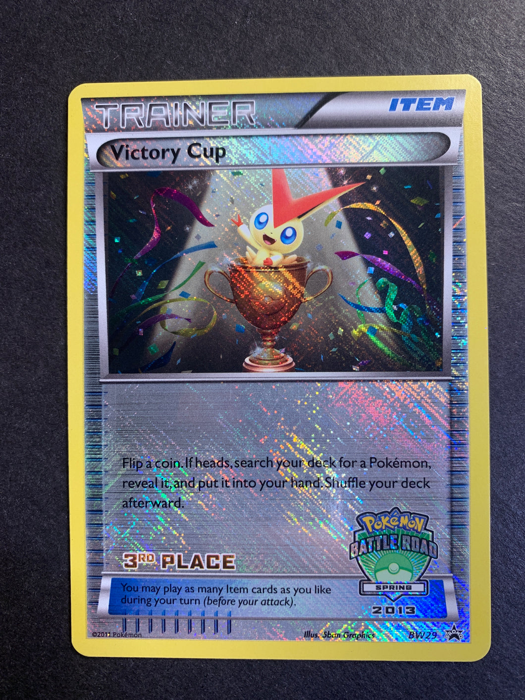 Pokemon Victory Cup 3rd Place - BW29 Holo Rare - 2013 Spring Battle Road Promo!