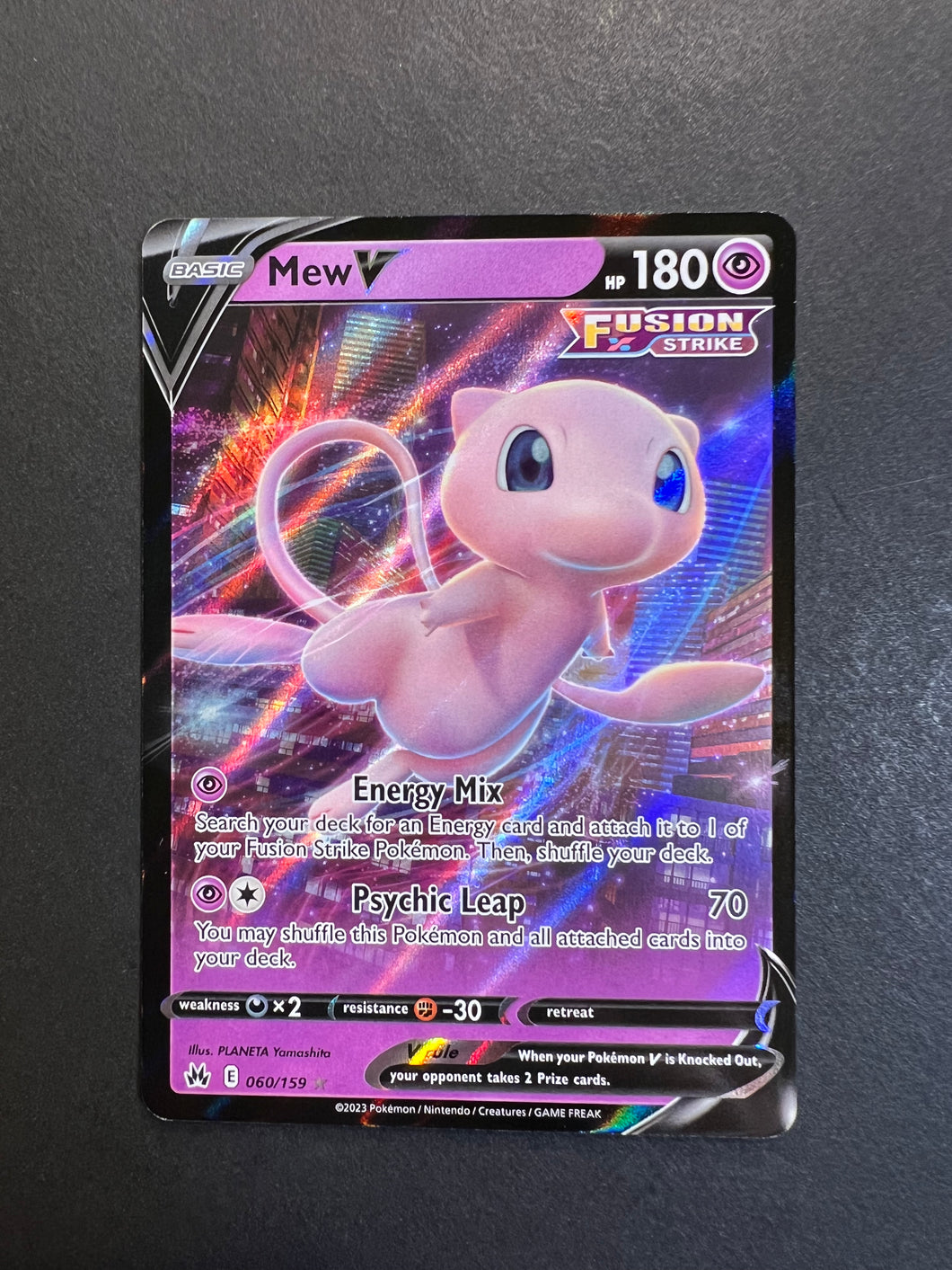 Mew V - 060/159 Ultra Rare - Crown Zenith JAB Games13 Mew V - 060/159 Ultra Rare - Crown Zenith JAB Games13