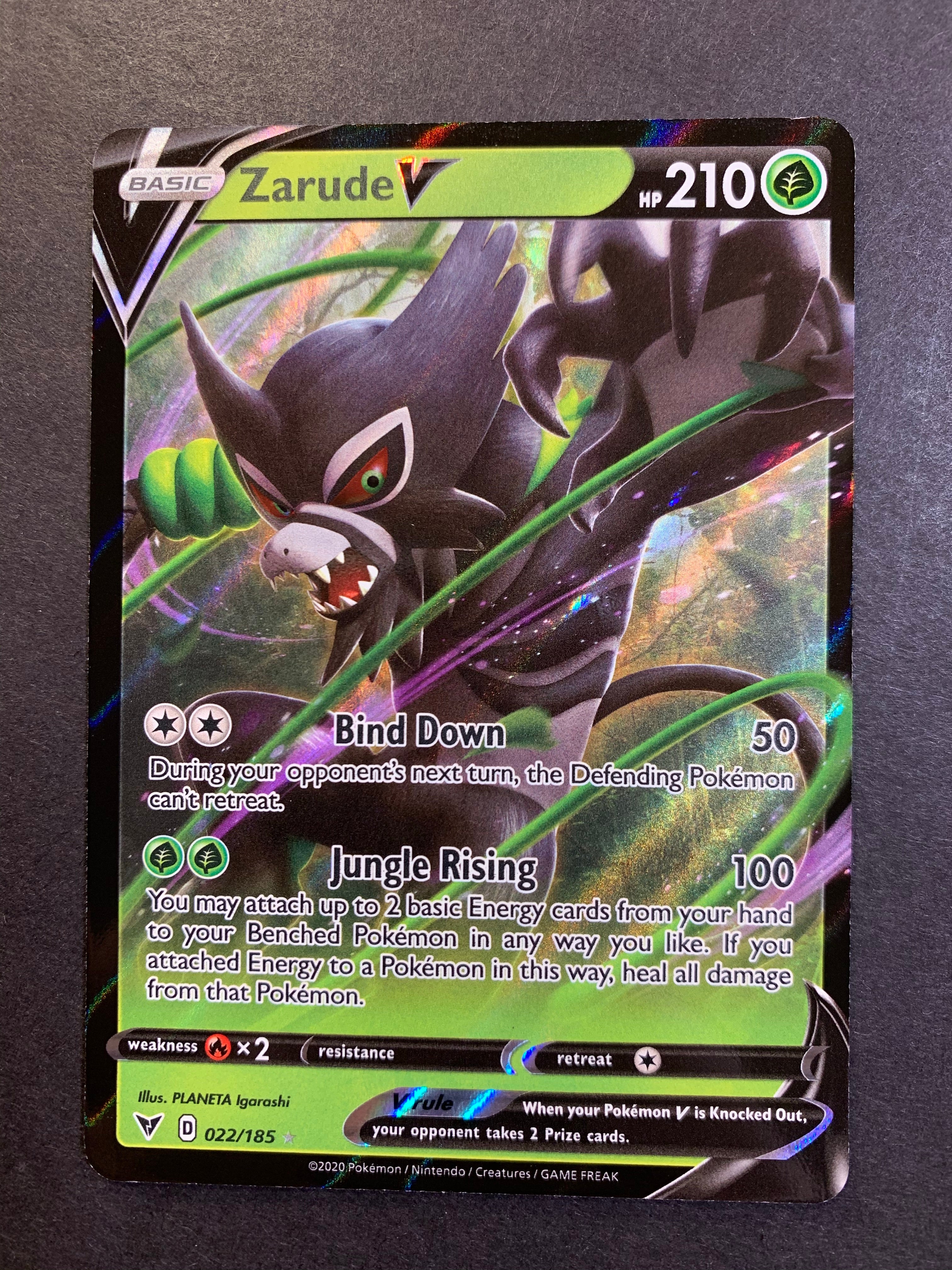 Zarude V - 022/185 Ultra Rare - Vivid Voltage