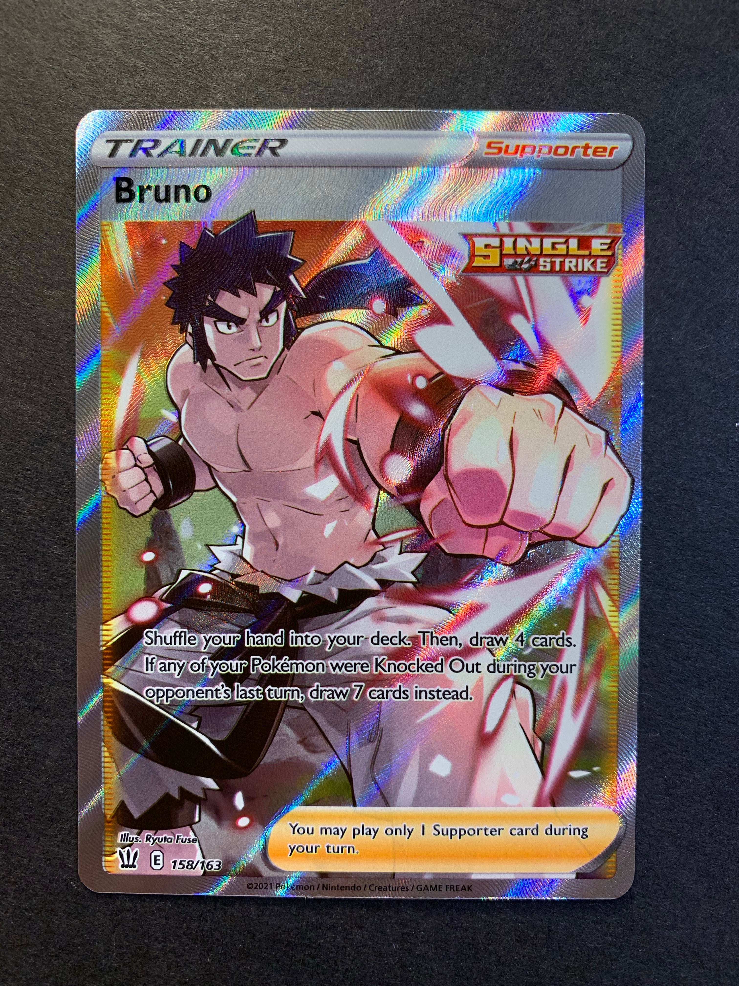 bruno pokemon card Bruno (Full Art) 158/163