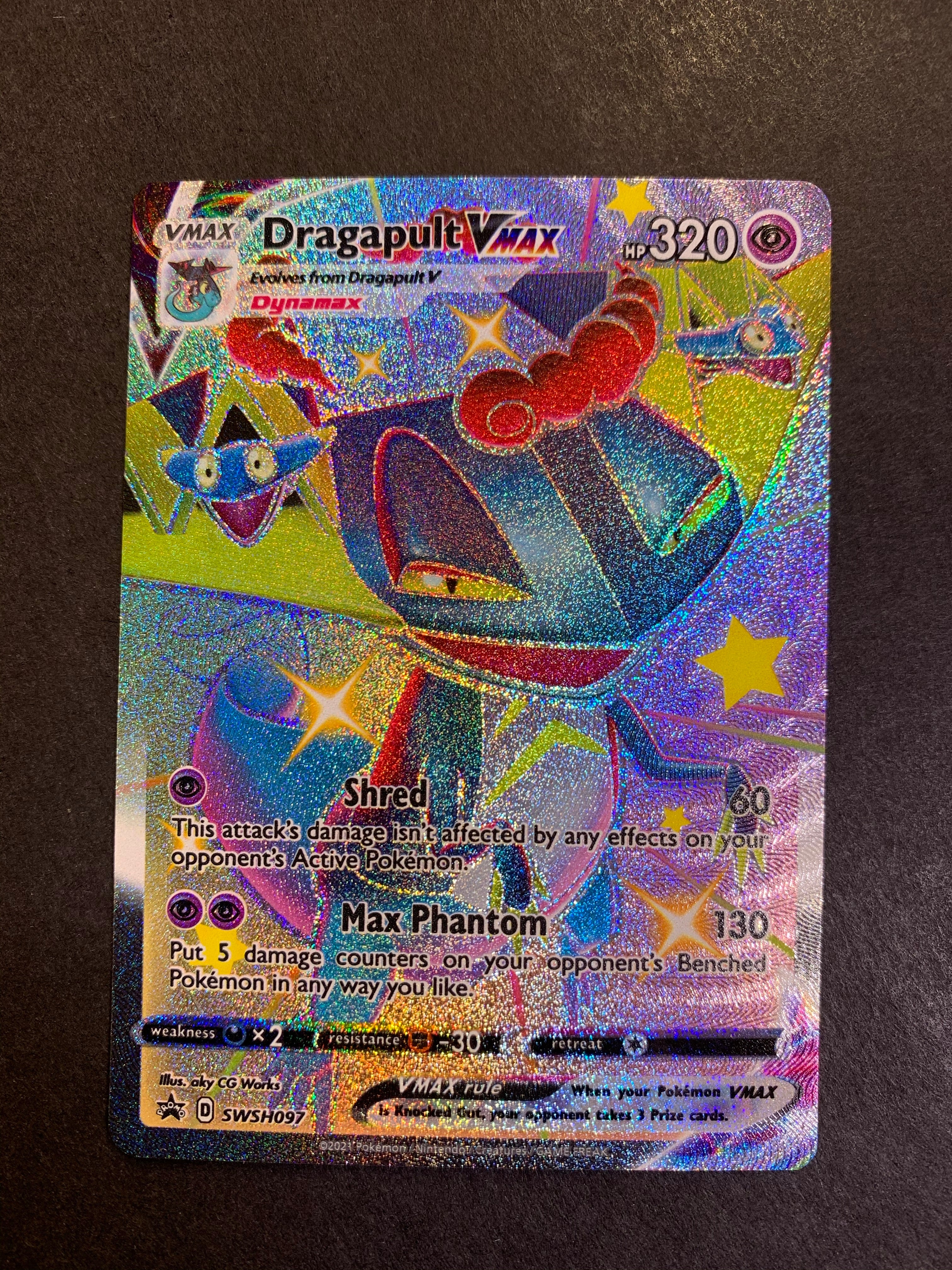 Dragapult VMAX SWSH097 Black Star Promo Mint Pokemon Card Dragapult VMAX SWSH097 Black Star Promo Mint Pokemon Card