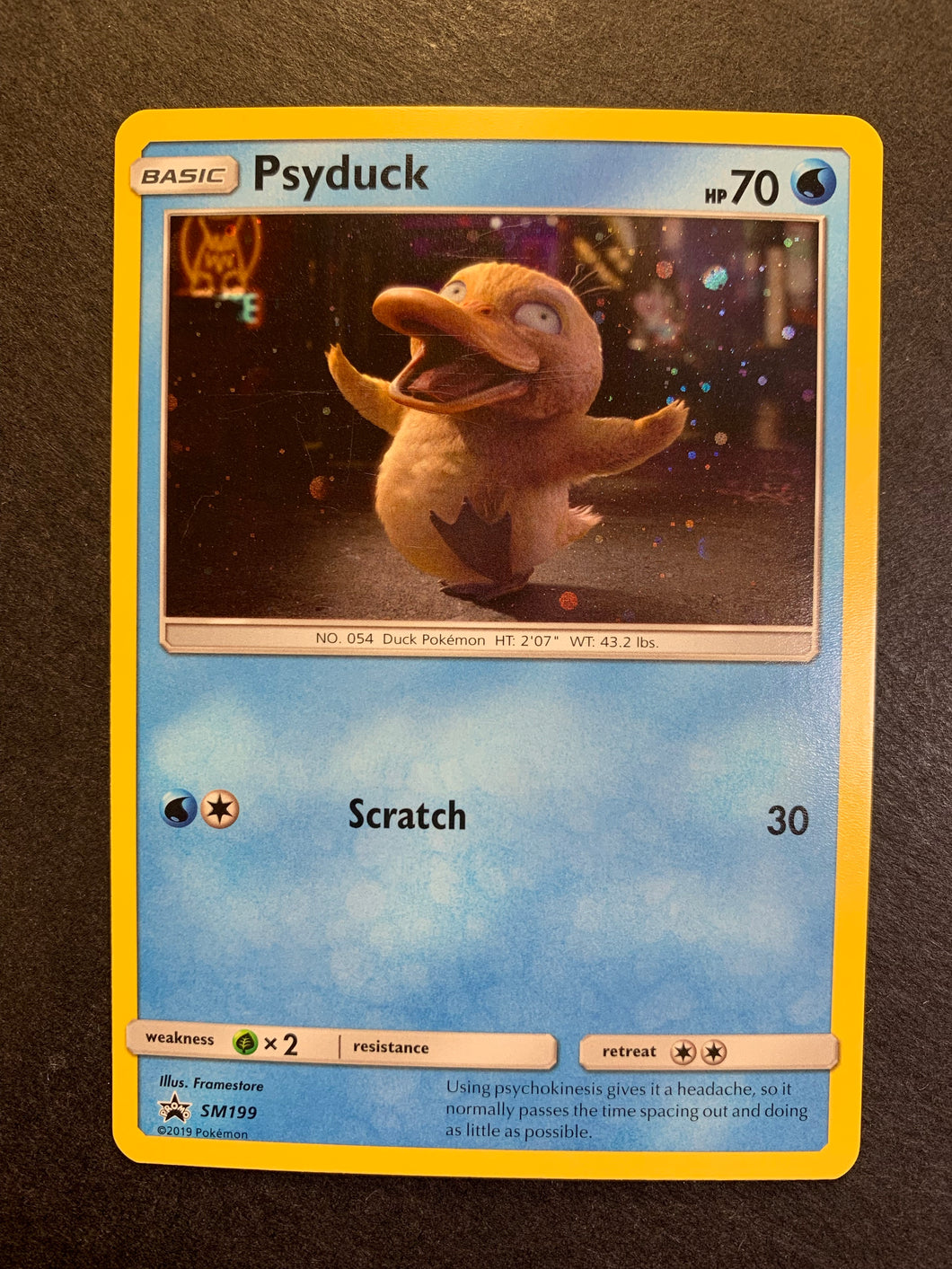 Psyduck SM199 Holo Rare Promo Detective Pikachu Movie – JAB
