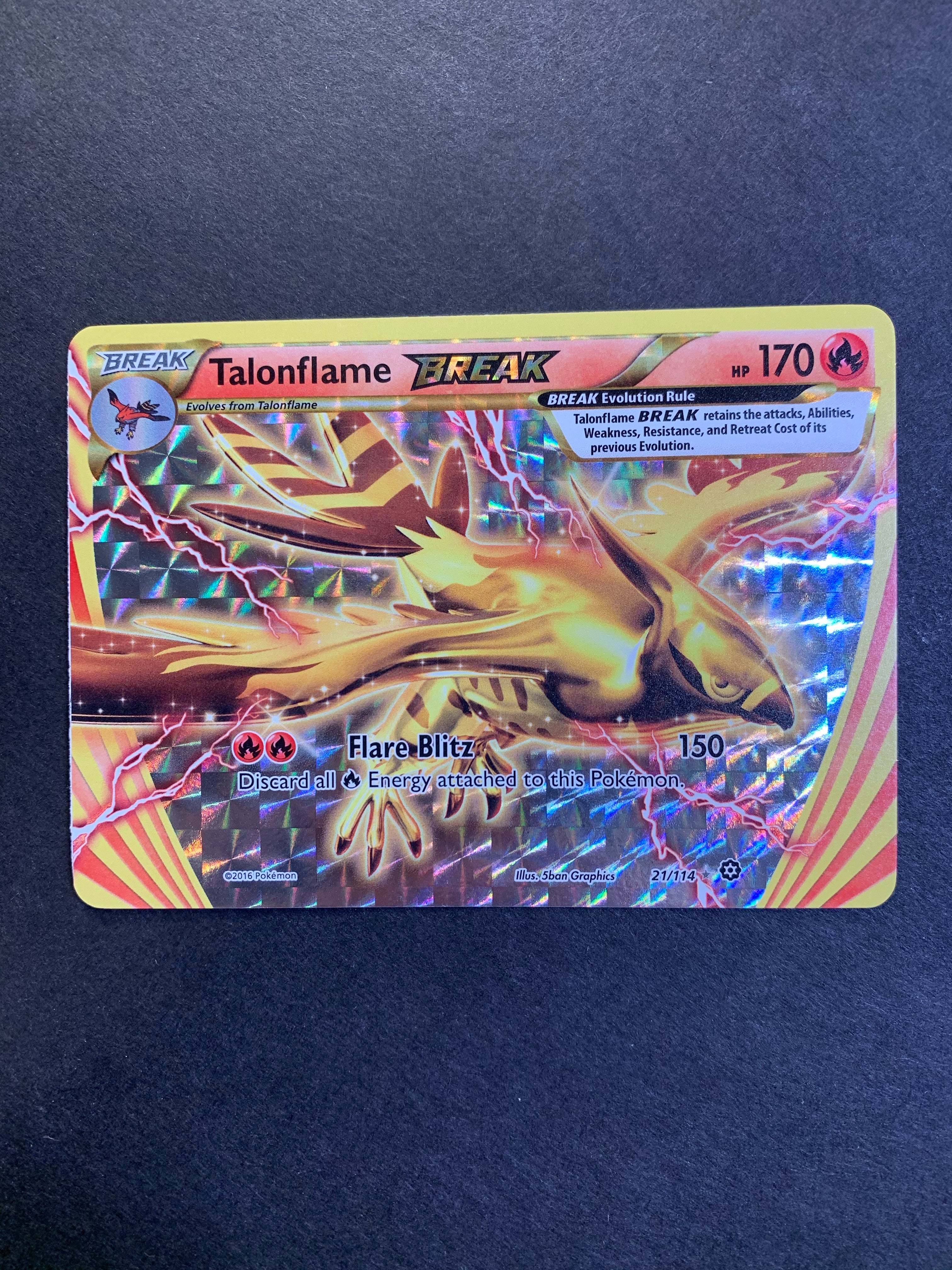 Pokemon Steam Siege Talonflame BREAK #21 Pokemon Steam Siege Talonflame BREAK #21