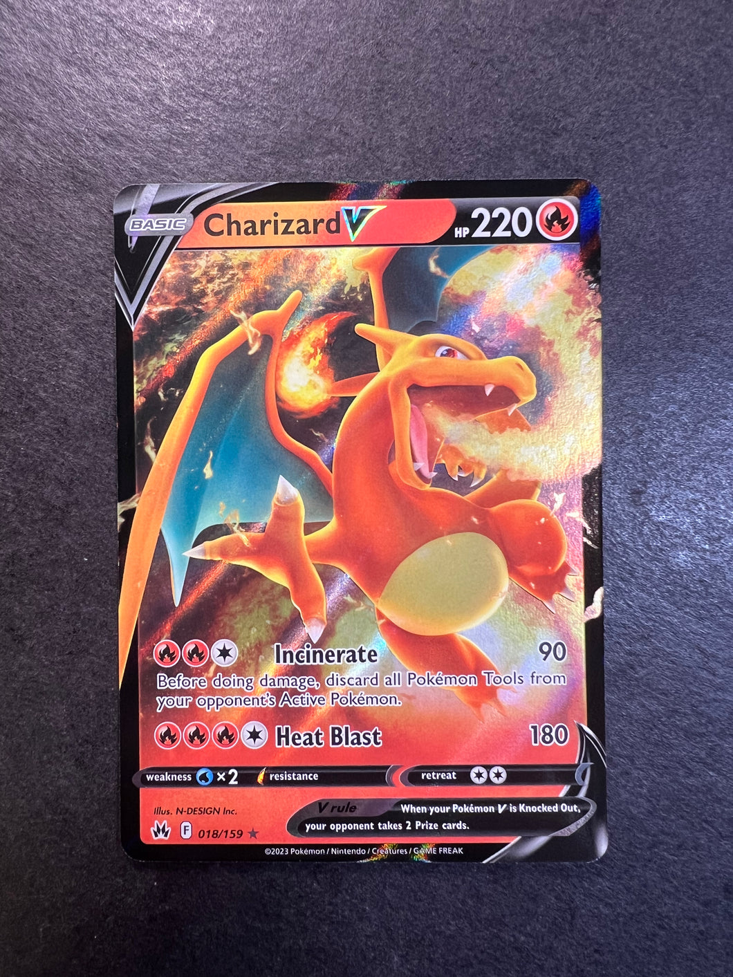charizard pokemon card hp 220 Charizard V - 018/159 Ultra Rare