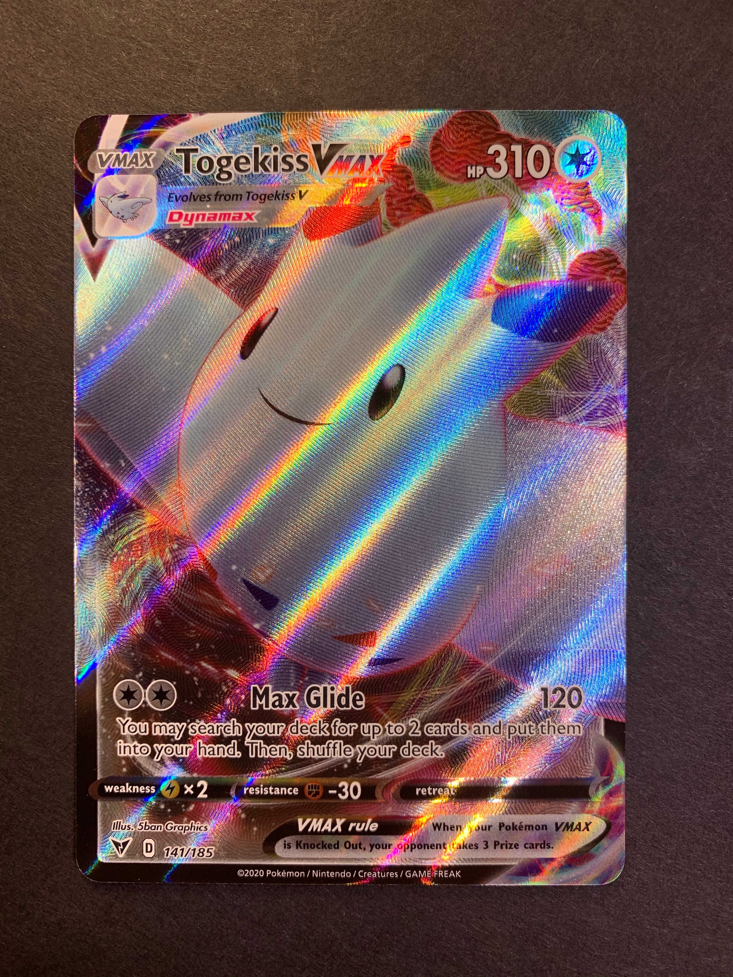 Togekiss VMax - 141/185 Full Art Ultra Rare - Vivid Voltage Togekiss VMax - 141/185 Full Art Ultra Rare - Vivid Voltage