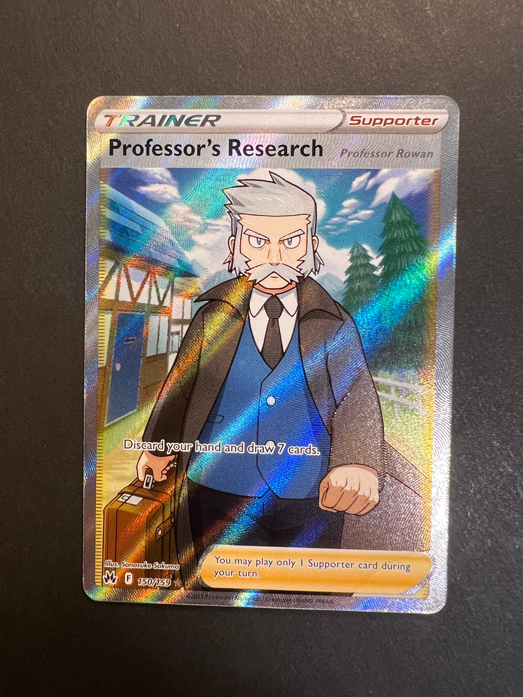 Professor’s Research - 150/159 Full Art Ultra Rare Trainer - Crown Zenith