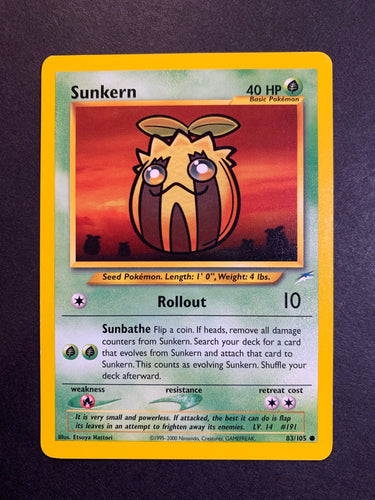 Sunkern - 83/105 Vintage Neo Destiny