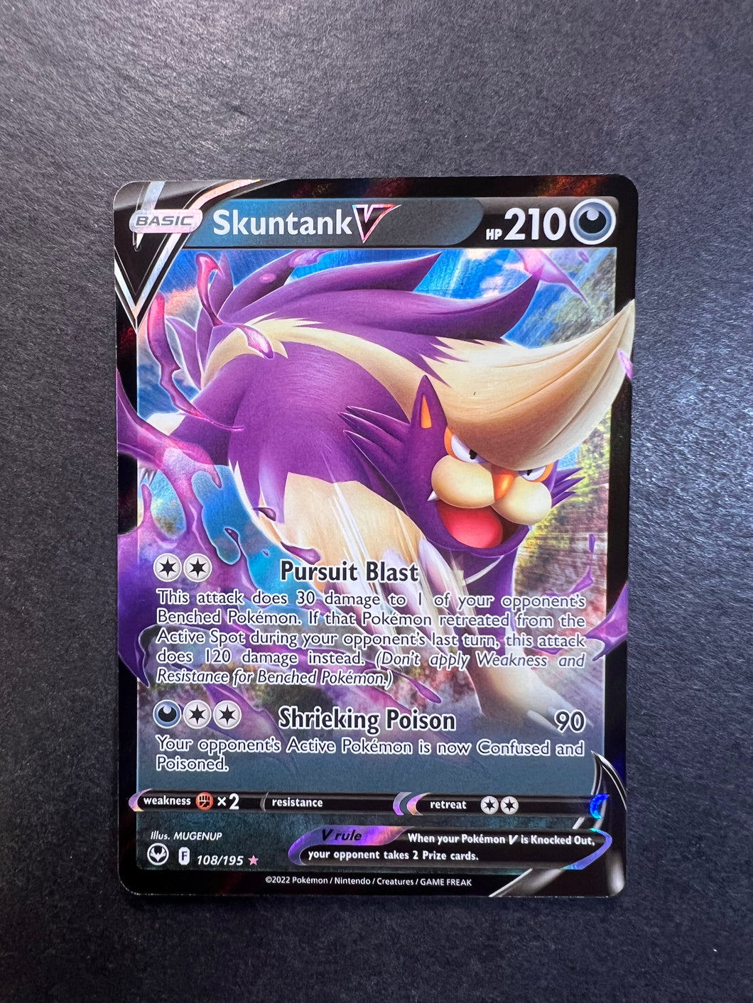 skuntank v pokemon card price Pokemon Card Skuntank V S12 105/098 SR Super Rare MINT 2022 Japanese r