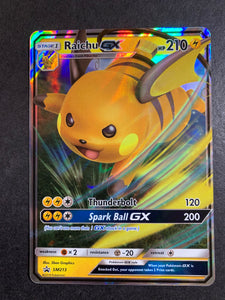 secret rare pokemon cards gx Raichu GX - SM213 Ultra Rare Promo