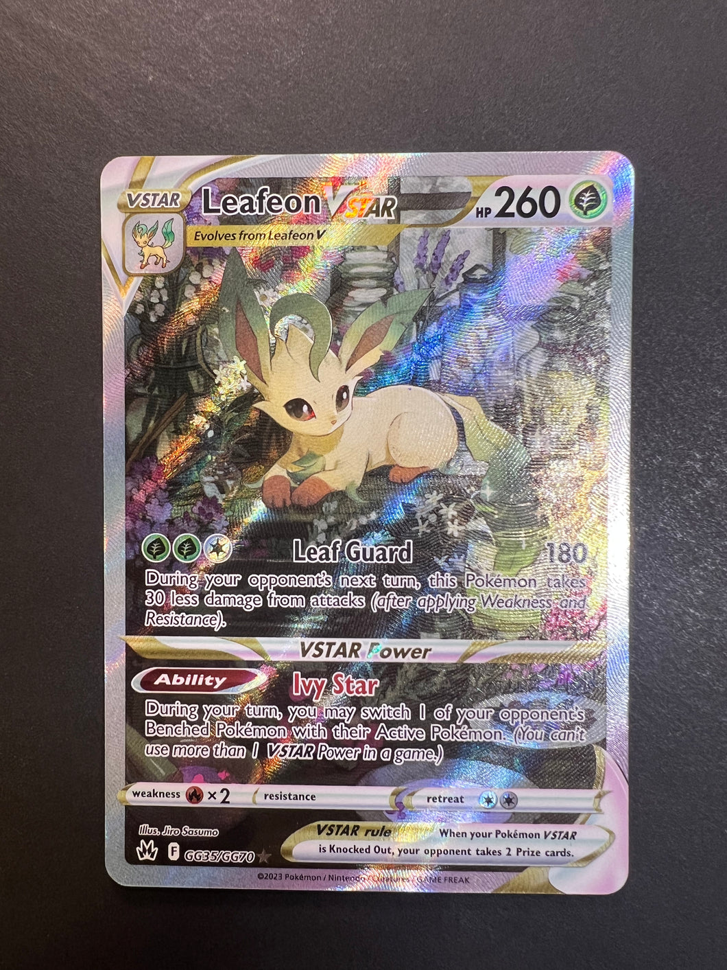 Leafeon VStar - GG35/GG70 Full Art Ultra Rare - Crown Zenith