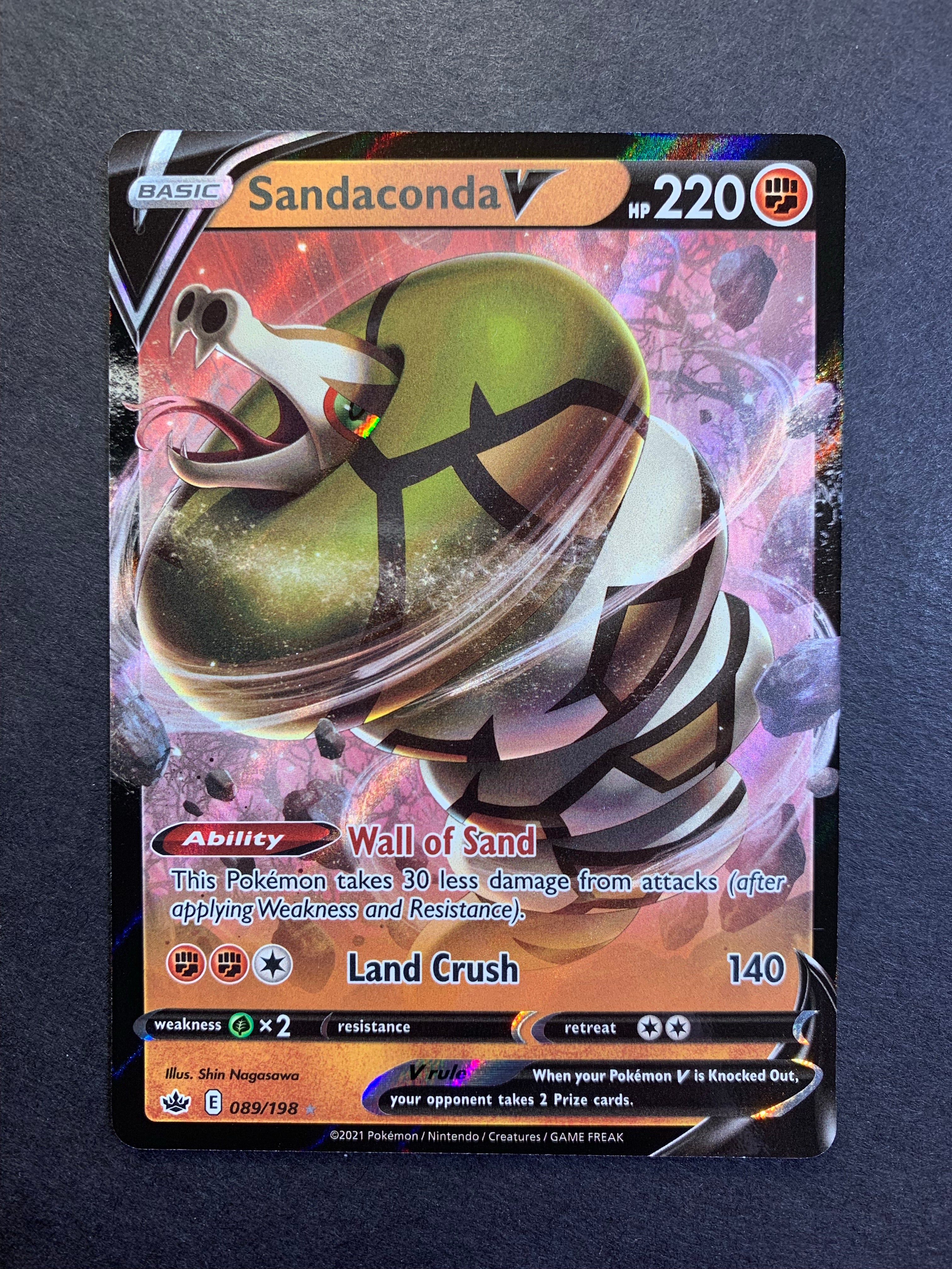 Pokemon Chilling Reign Sandaconda V #89