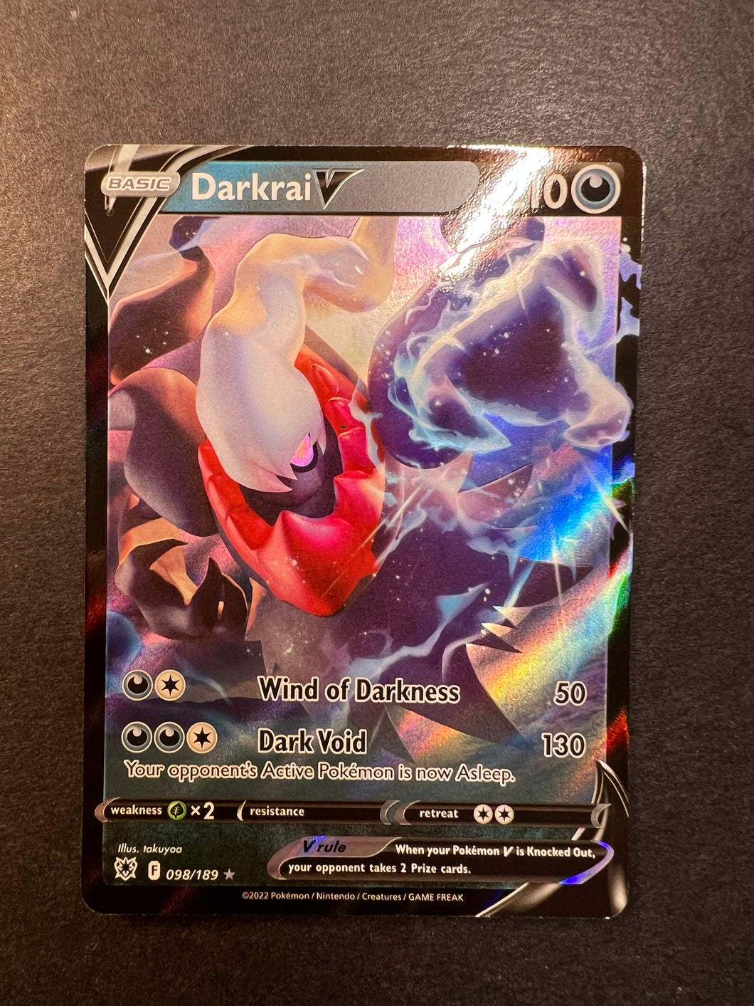Darkrai V - 098/189 Ultra Rare - Astral Radiance