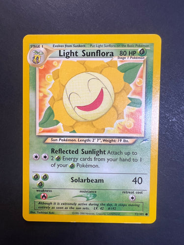 Light Sunflora - 72/105 Neo Destiny Set