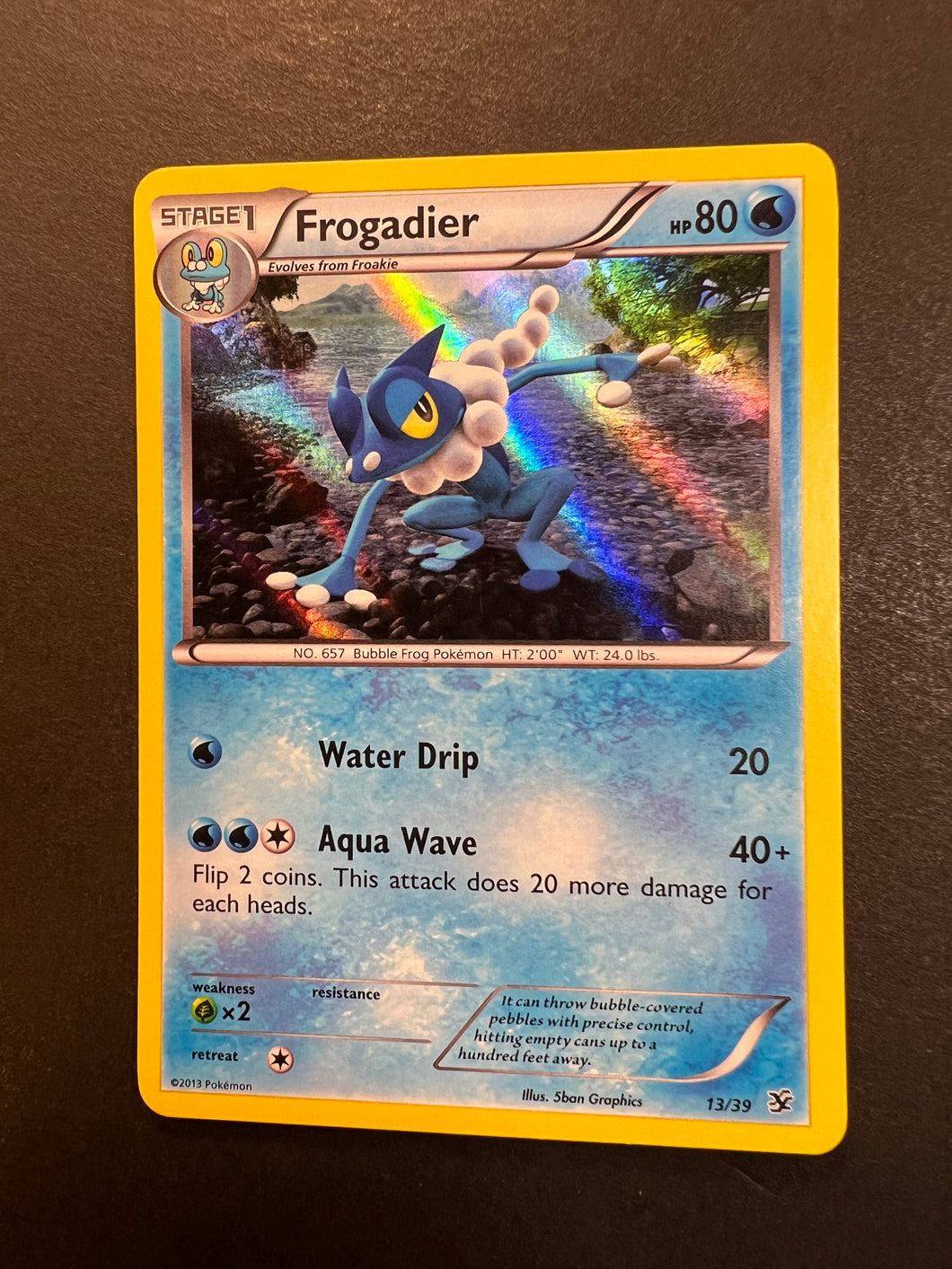 Frogadier - 13/39 Holo Rare - XY Kalos Starter Set