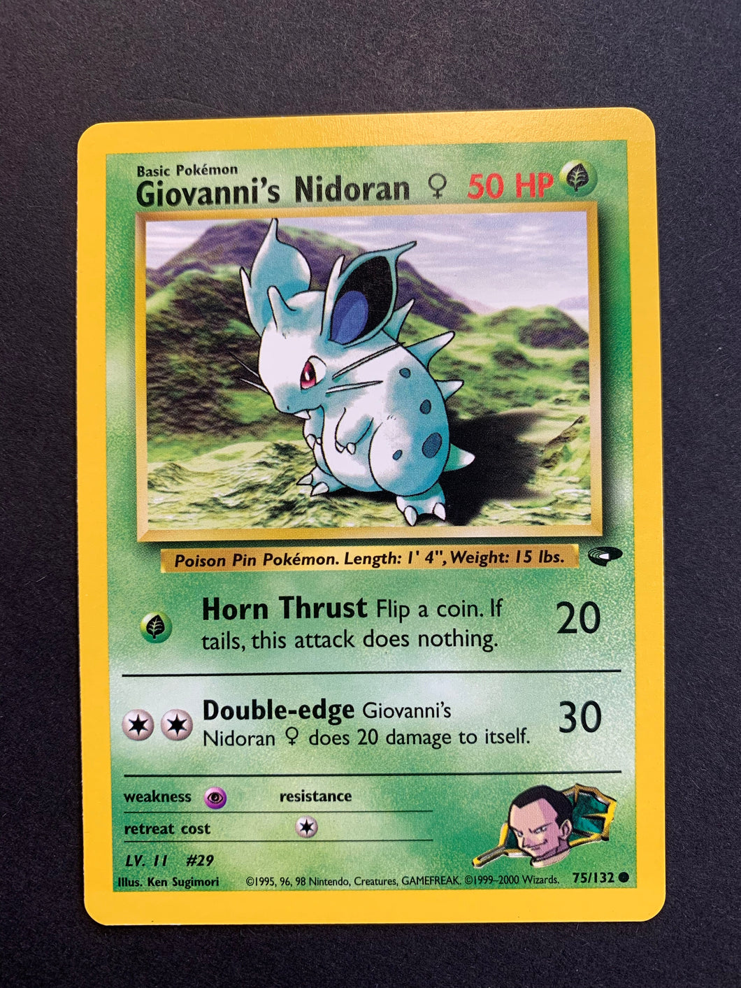 Giovanni’s Nidoran - 75/132 Vintage Gym Challenge
