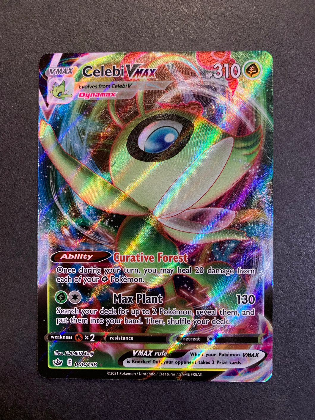Celebi VMax - 008/198 Full Art Ultra Rare - Chilling Reign JAB Games13 Celebi VMax - 008/198 Full Art Ultra Rare - Chilling Reign JAB Games13