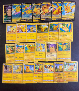 Pokemon Pikachu V Card Lot - 26 Cards - Ultra Rare, Holo Rare and Reverse Holo!