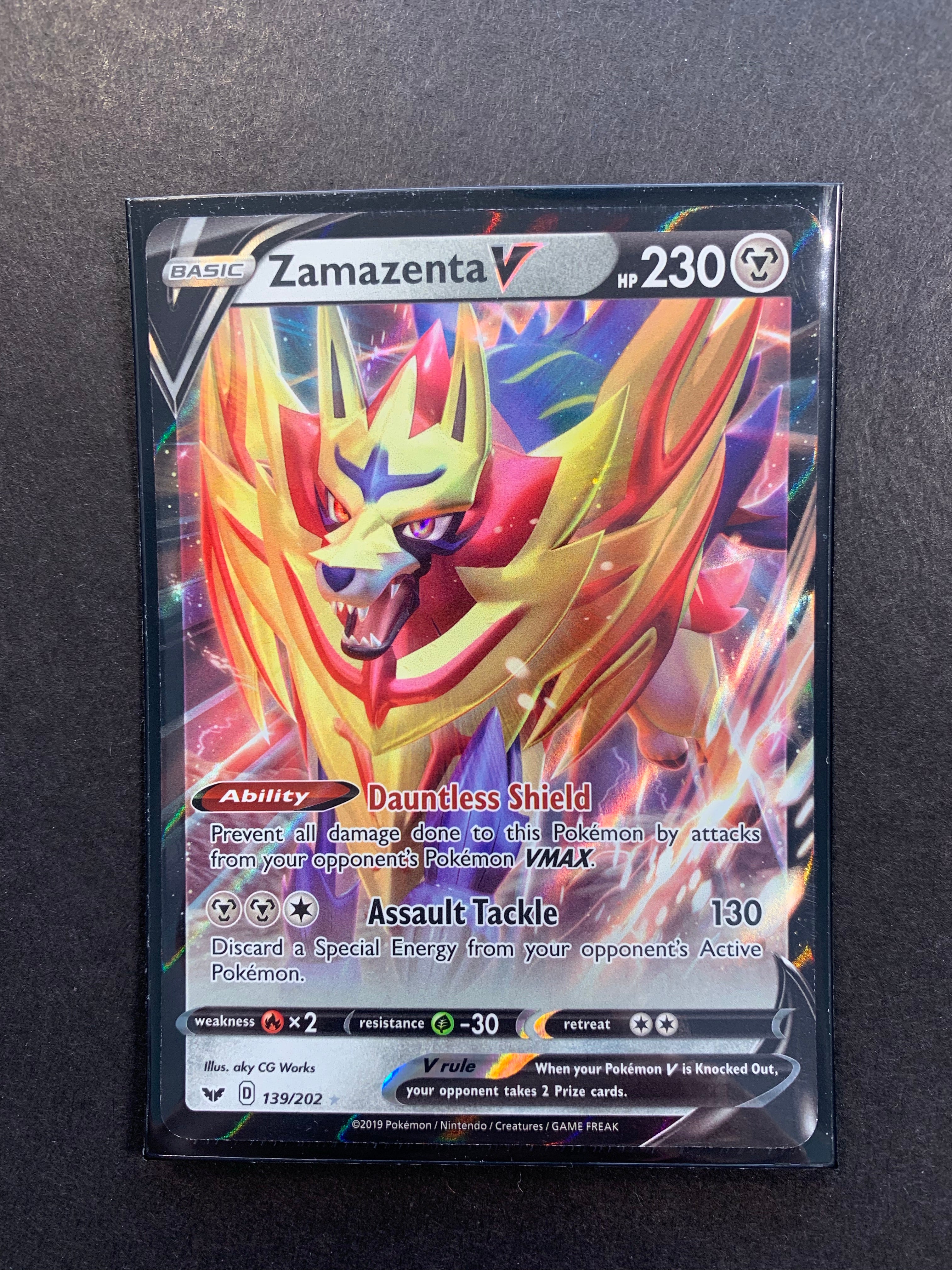 Zamazenta V - 139/202 Ultra Rare - Sword and Shield – JAB Zamazenta V - 139/202 Ultra Rare - Sword and Shield – JAB