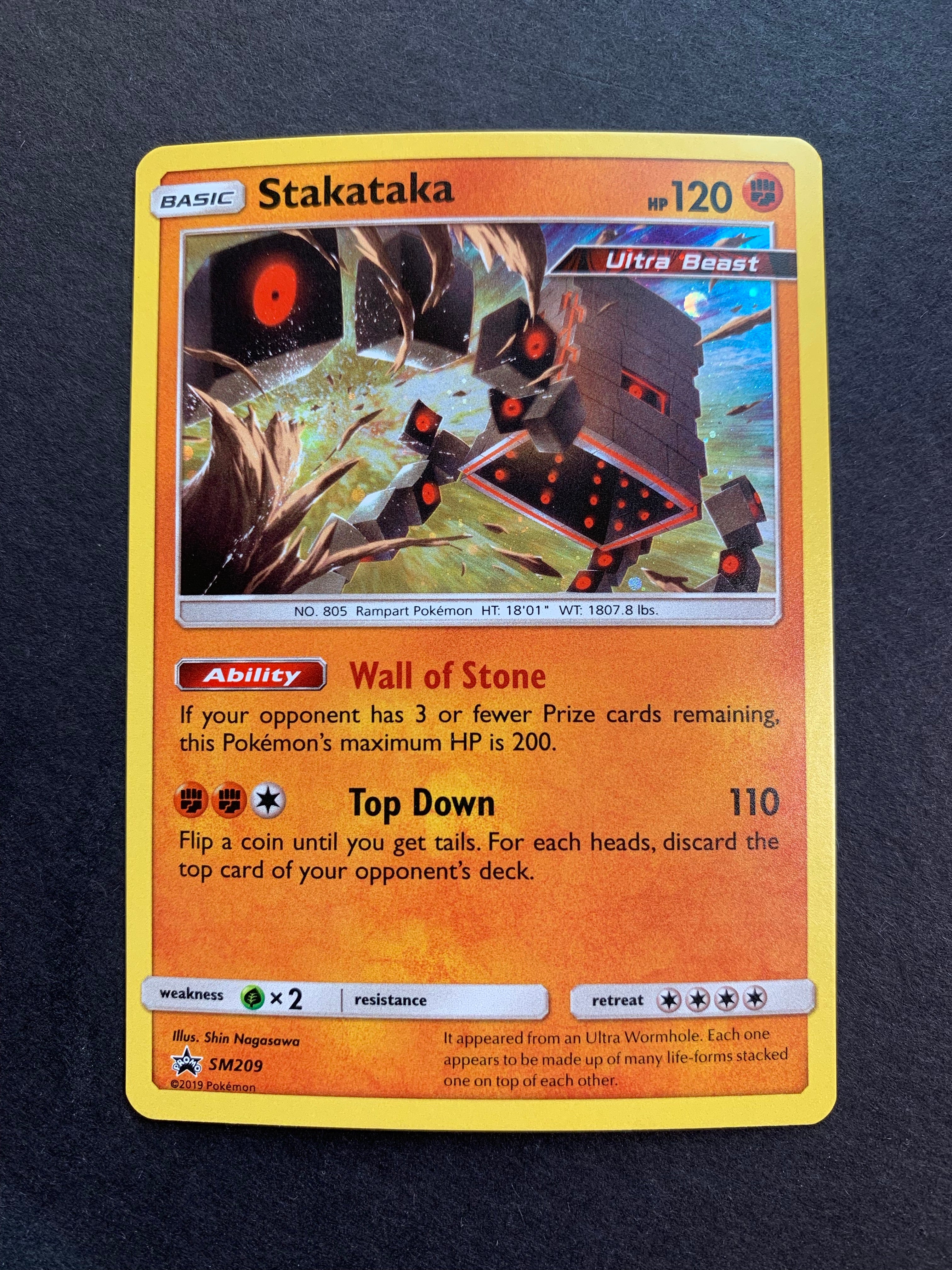 stakataka pokemon card Pokemon Celestial Storm Stakataka-GX #102