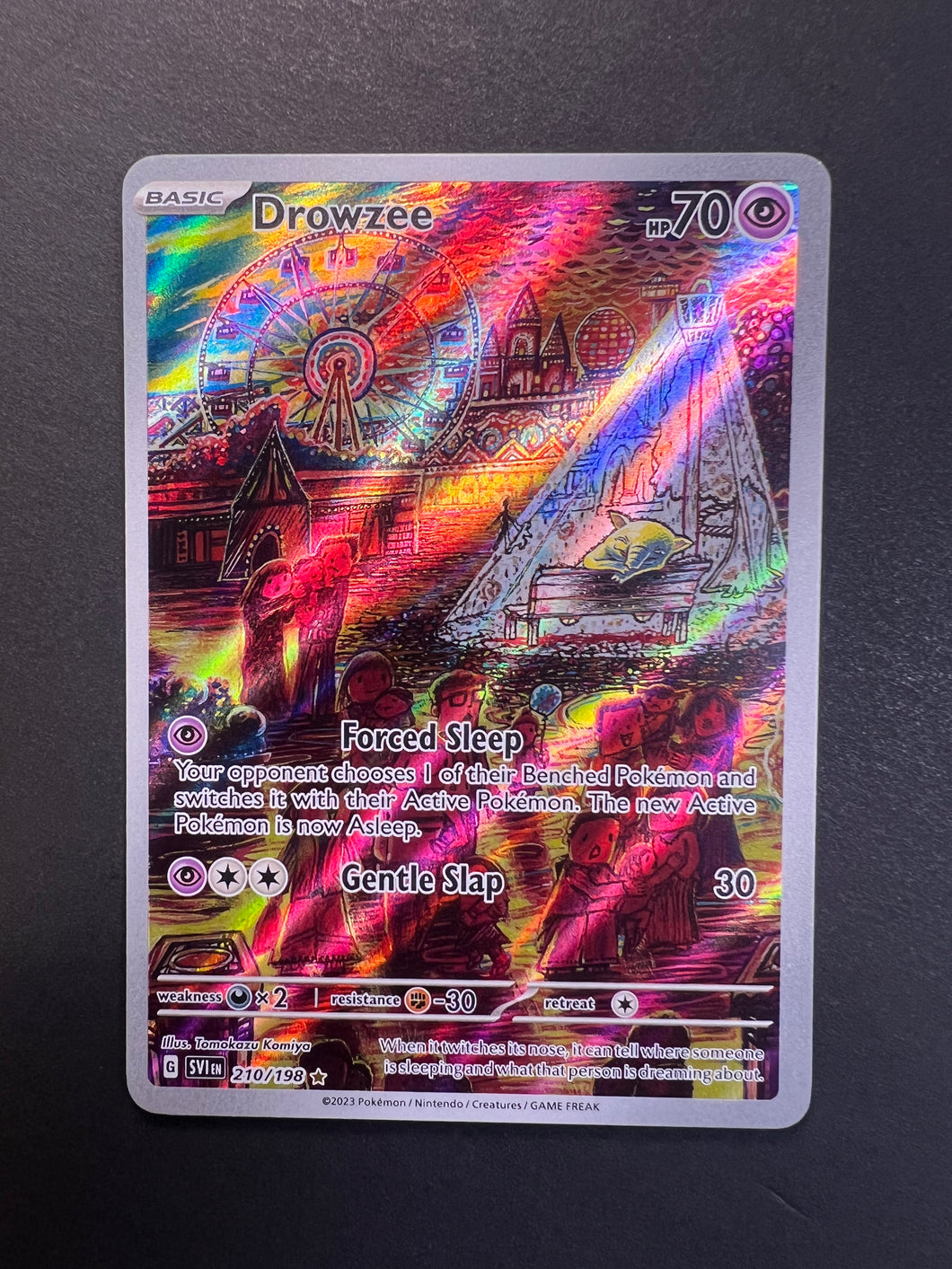 Drowzee - 210/198 Holo Ultra Rare - Scarlet & Violet Drowzee - 210/198 Holo Ultra Rare - Scarlet & Violet