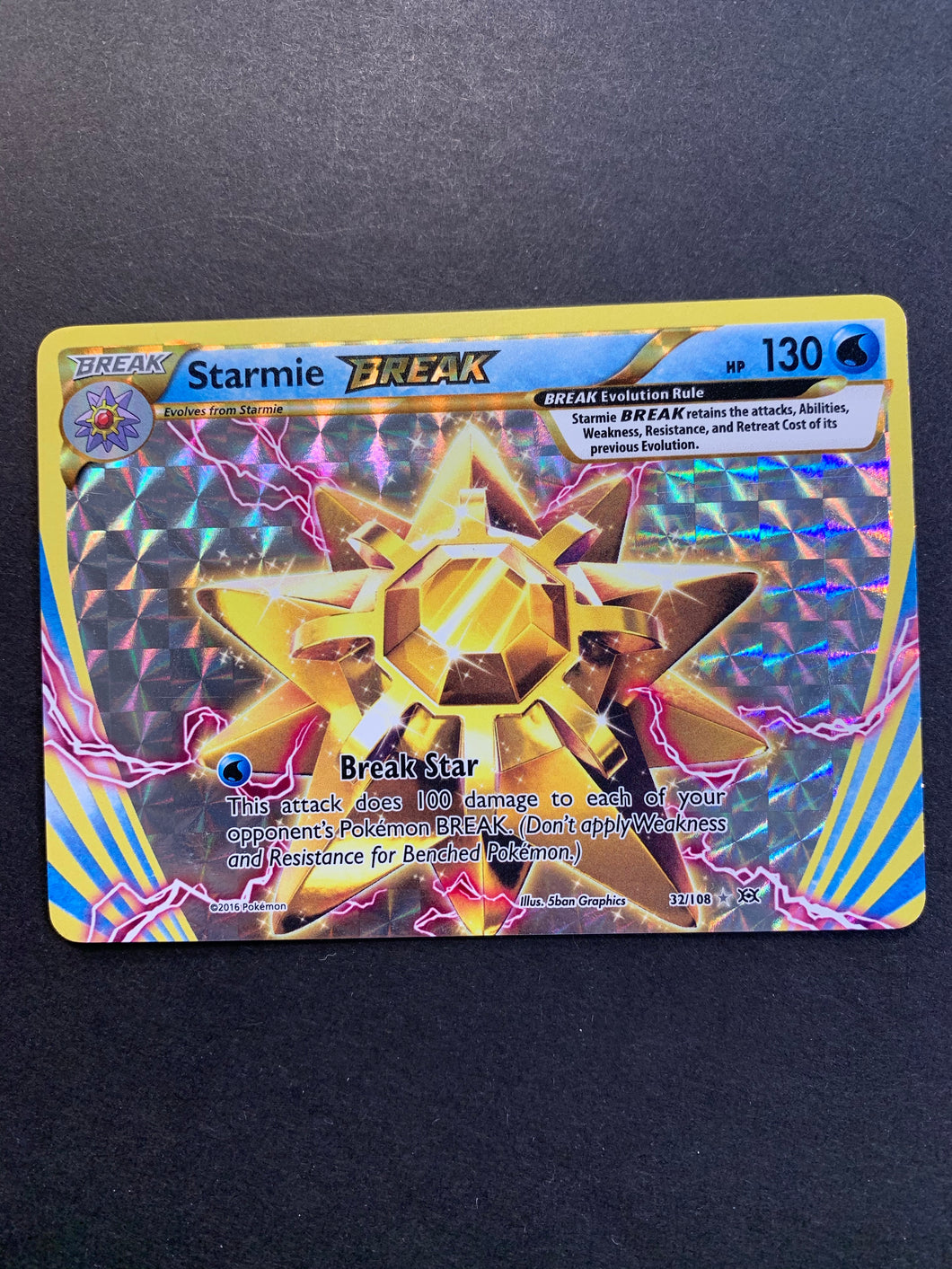 Starmie BREAK 32/108 - XY Evolutions Holofoil Near Mint Starmie BREAK 32/108 - XY Evolutions Holofoil Near Mint