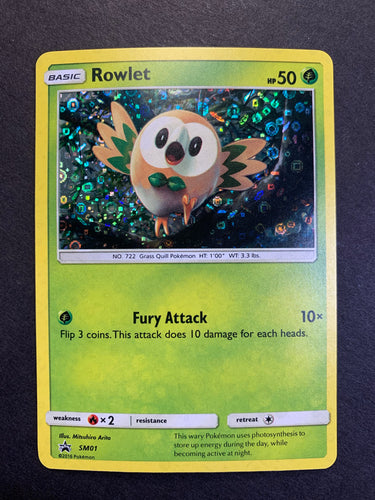 Rowlet - SM01 Holo Rare Promo - General Mills