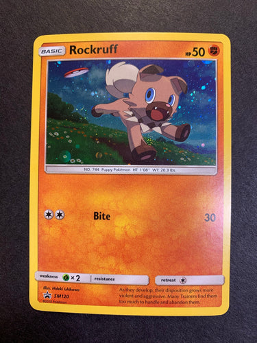 Rockruff - SM120 Holo Rare Promo