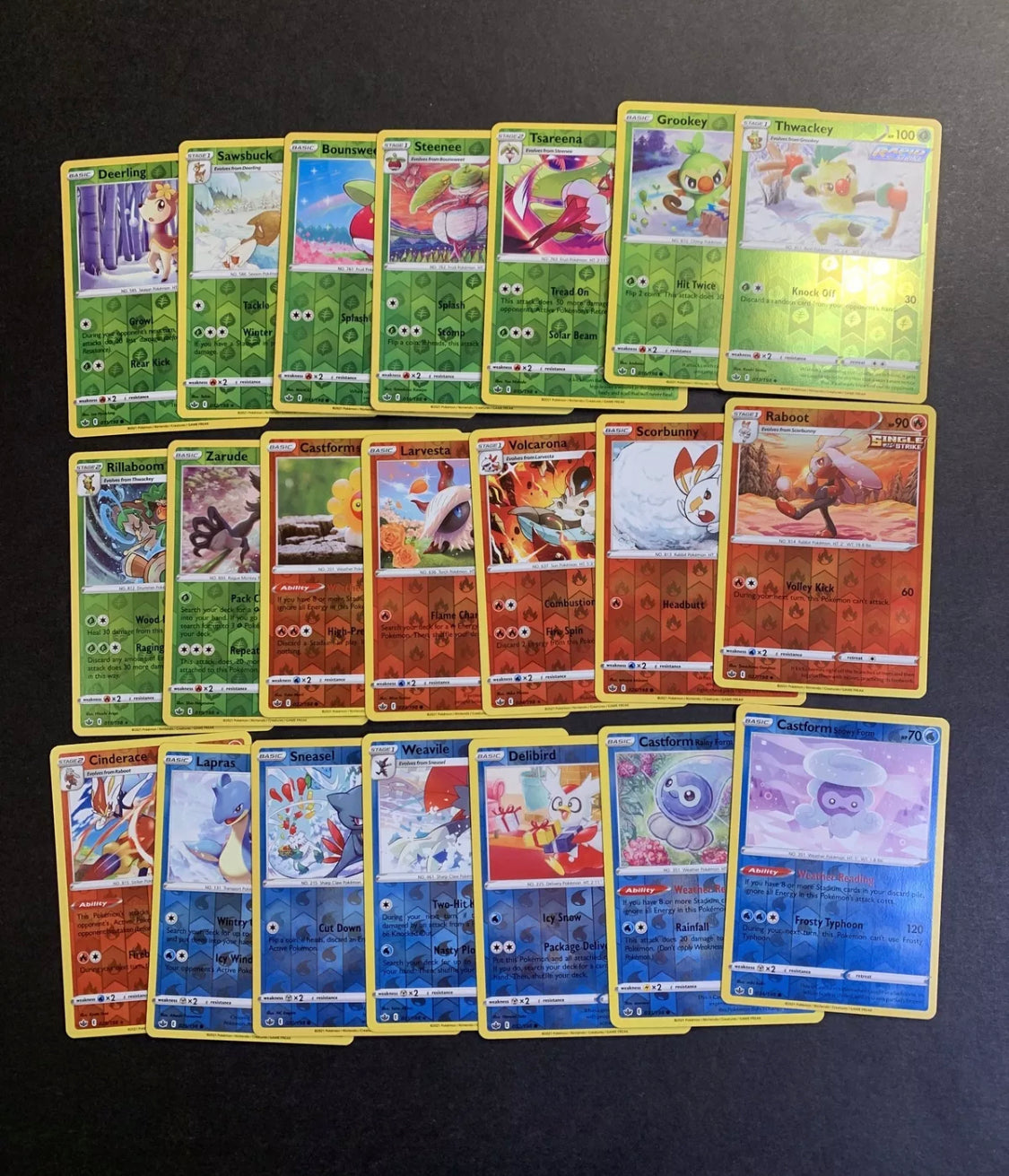 Pokemon Chilling Reign Complete Reverse Holo Set - 136 Cards + 9 Ultra JAB Games13 Pokemon Chilling Reign Complete Reverse Holo Set - 136 Cards + 9 Ultra JAB Games13