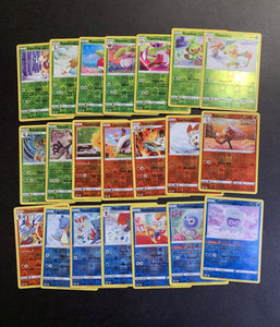 Pokemon Chilling Reign Complete Reverse Holo Set - 136 Cards + 9 Ultra Rare V