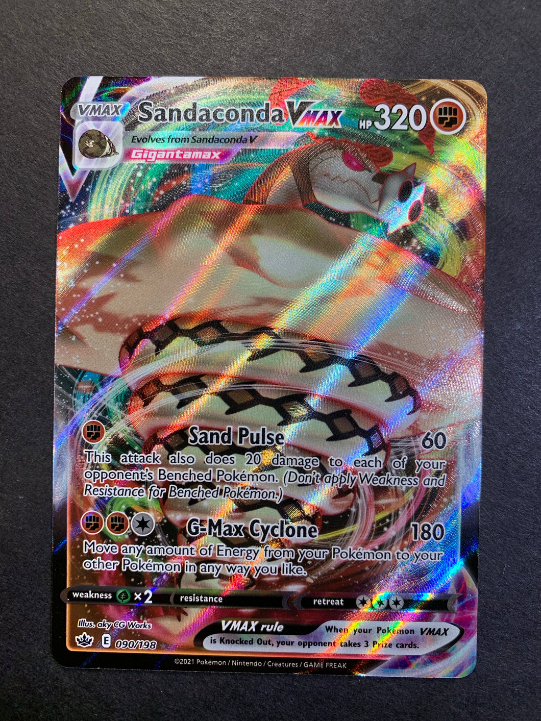 Sandaconda VMax - 090/198 Full Art Ultra Rare - Chilling Reign