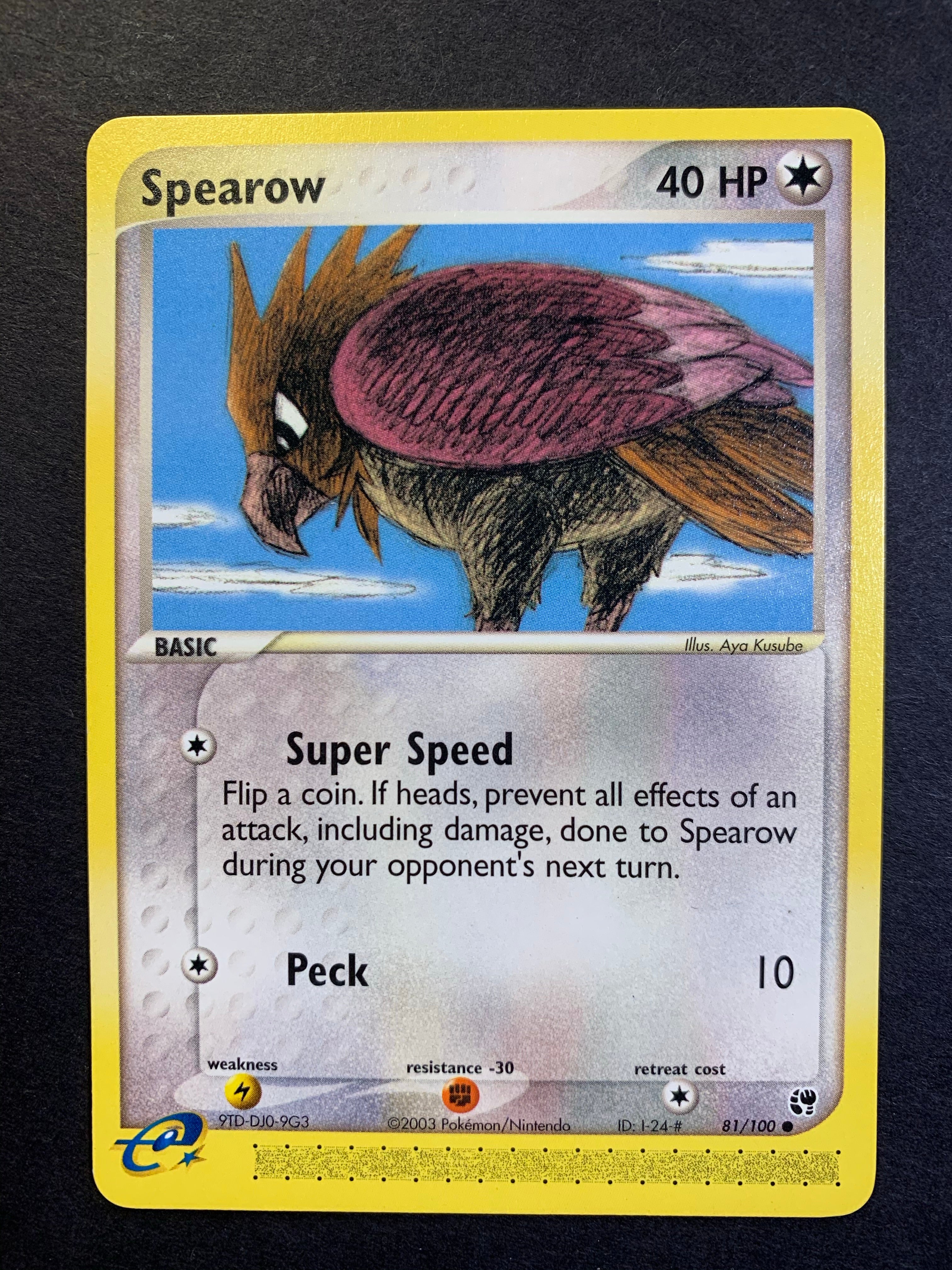 Spearow - 81/100 non-Holo Common JAB Games13 Spearow - 81/100 non-Holo Common JAB Games13