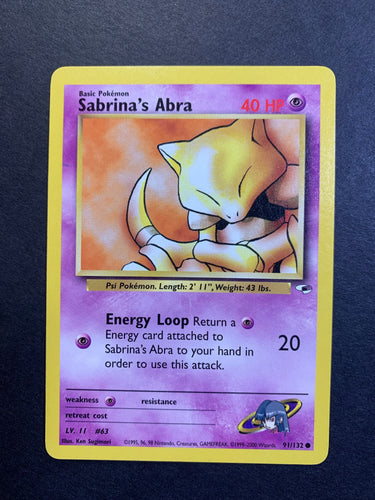 Sabrina’s Abra - 91/132 Gym Heroes Set