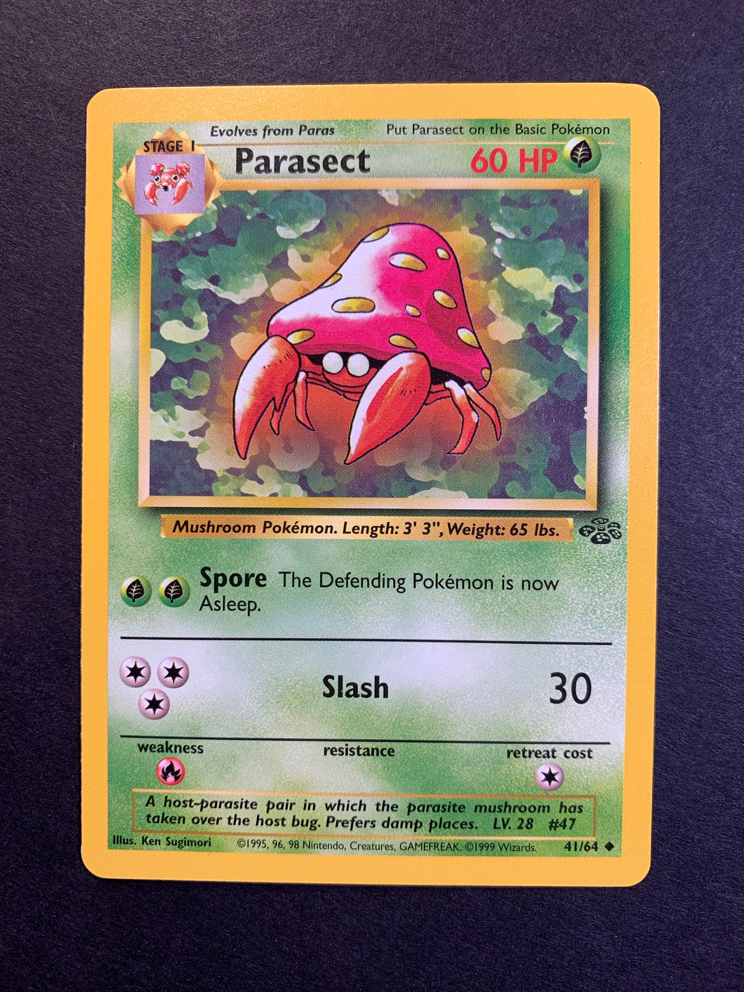 Parasect - 41/64 Vintage Jungle Set JAB Games13 Parasect - 41/64 Vintage Jungle Set JAB Games13