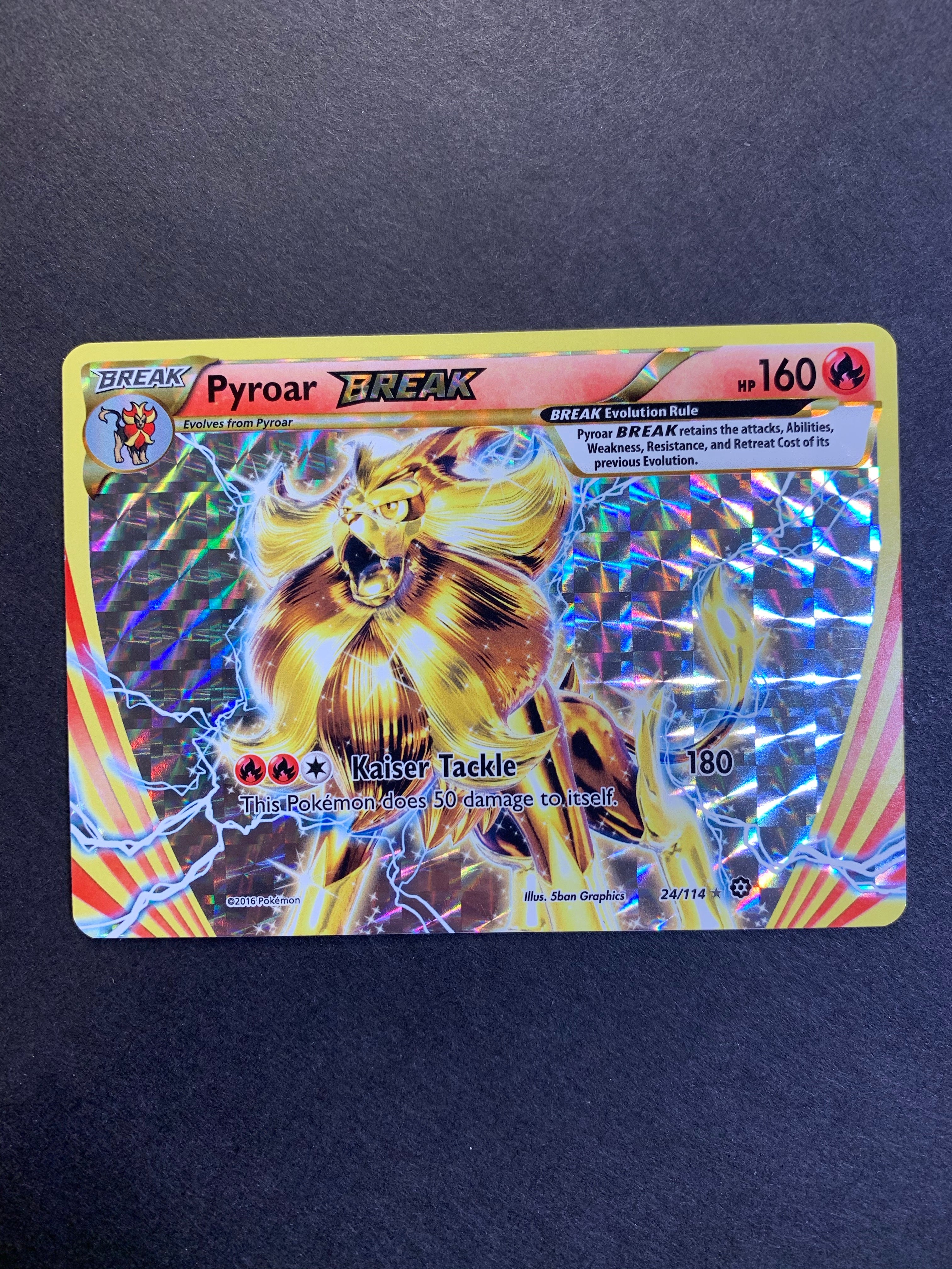 Pyroar Ex Card
