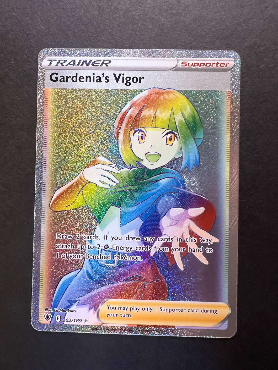 Gardenia's Vigor - 202/189 Hyper Secret Rainbow Rare Trainer - Astral JAB Games13 Gardenia's Vigor - 202/189 Hyper Secret Rainbow Rare Trainer - Astral JAB Games13