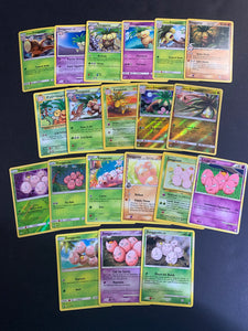 Pokemon Exeggcute & Exeggutor Card Lot - 20 Different Cards - Holo, Reverse & Rare