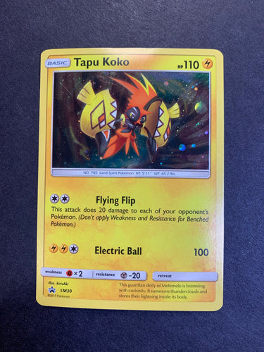 Tapu Koko - SM30 Holo Rare Promo