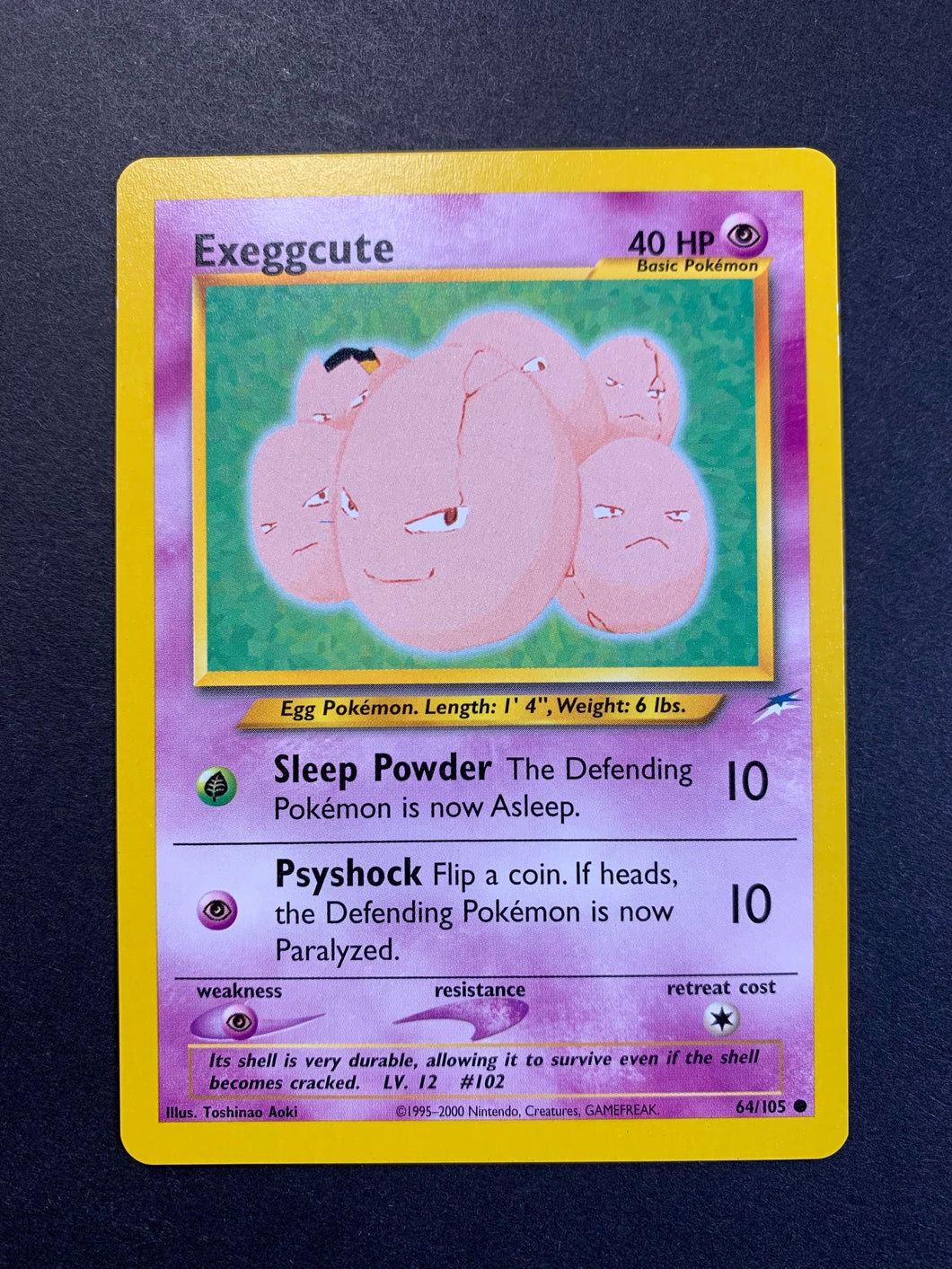 1995 exeggcute pokemon card Exeggcute