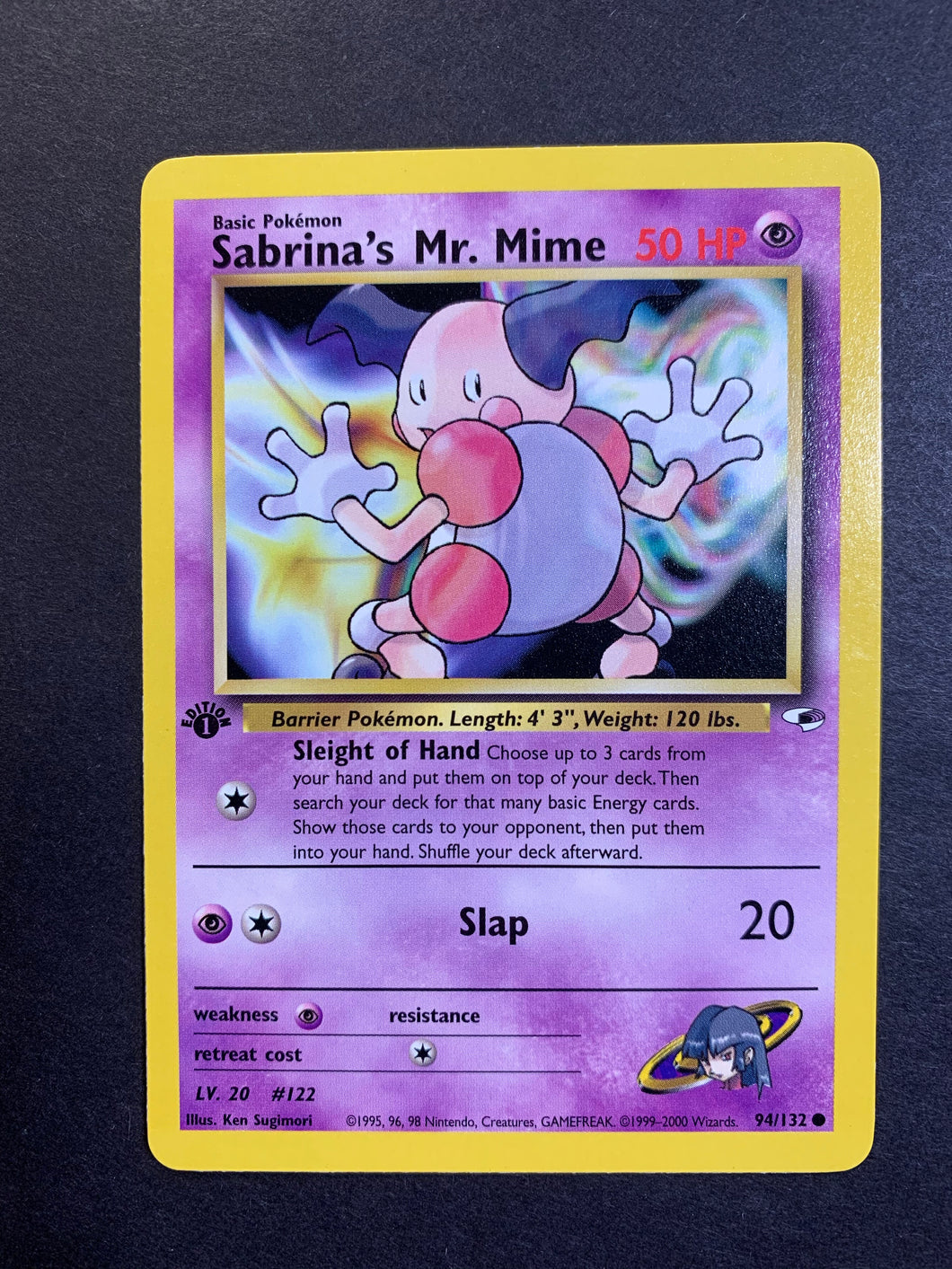 Sabrina’s Mr. Mime 1st Edition - 94/132 Gym Heroes Set