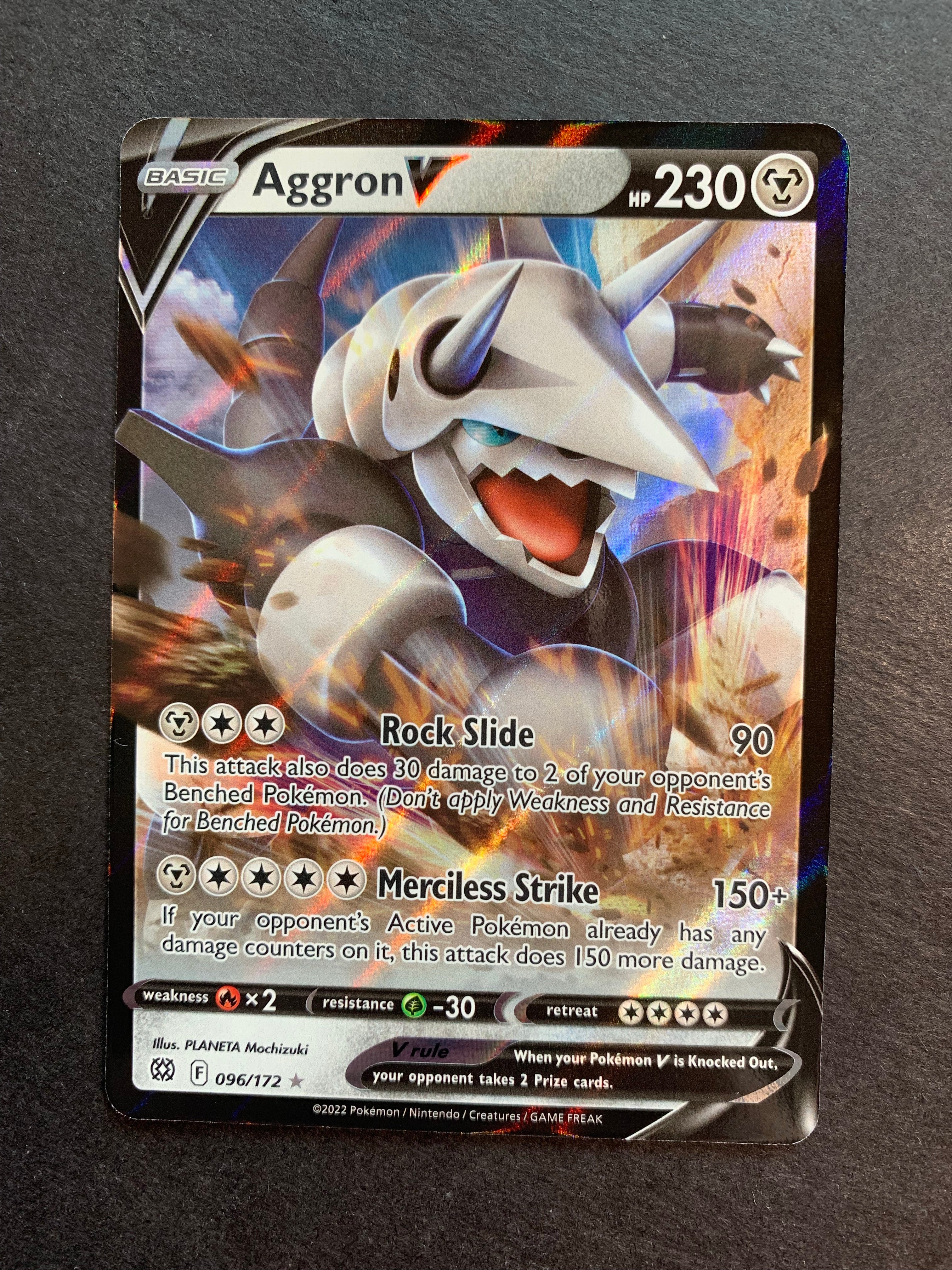 Aggron V - 096/172 Ultra Rare - Brilliant Stars JAB Games13 Aggron V - 096/172 Ultra Rare - Brilliant Stars JAB Games13