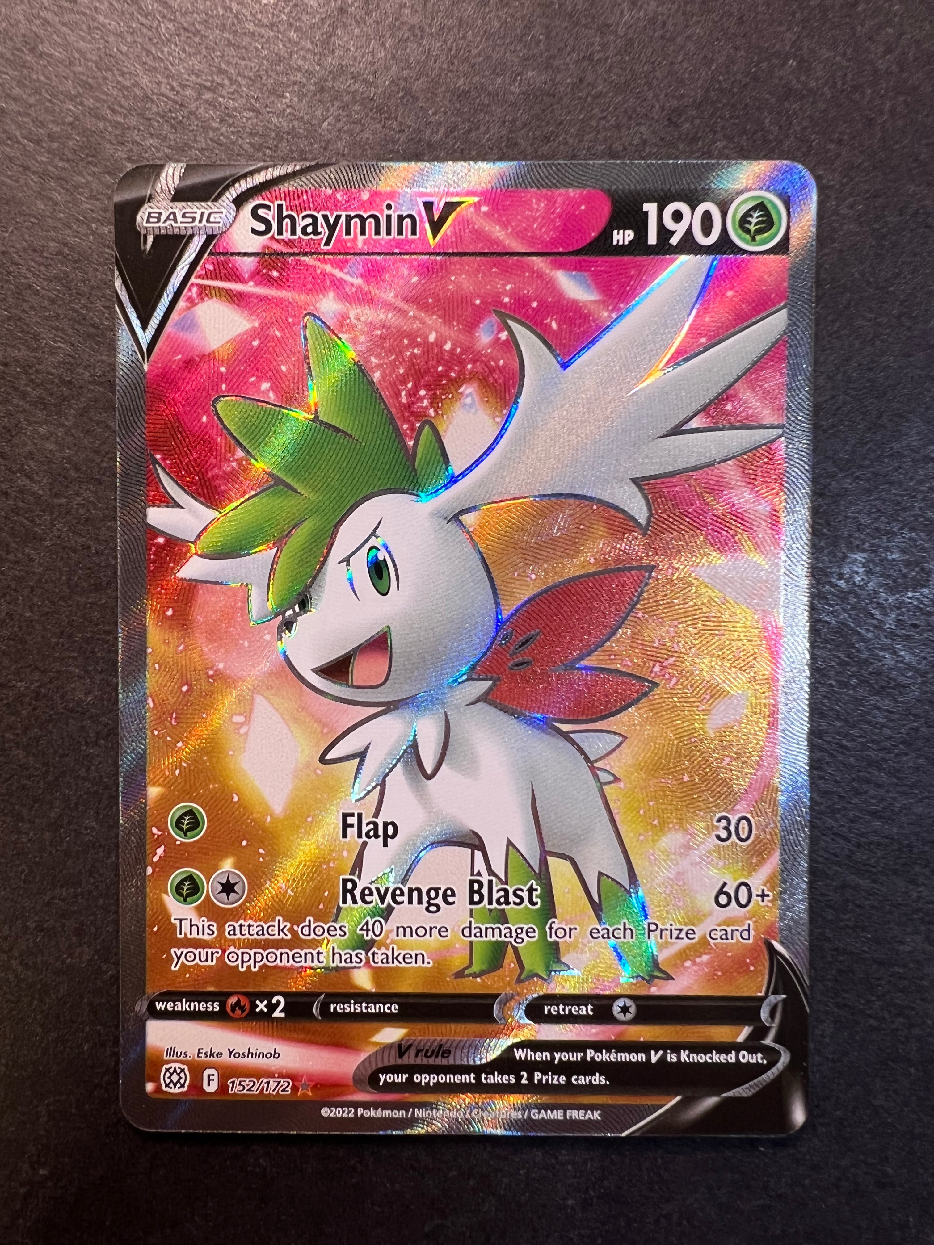 Pokemon Card Shaymin V 152/172 Full Art Ultra Rare Brilliant Stars SWS –  TOYSUCKER