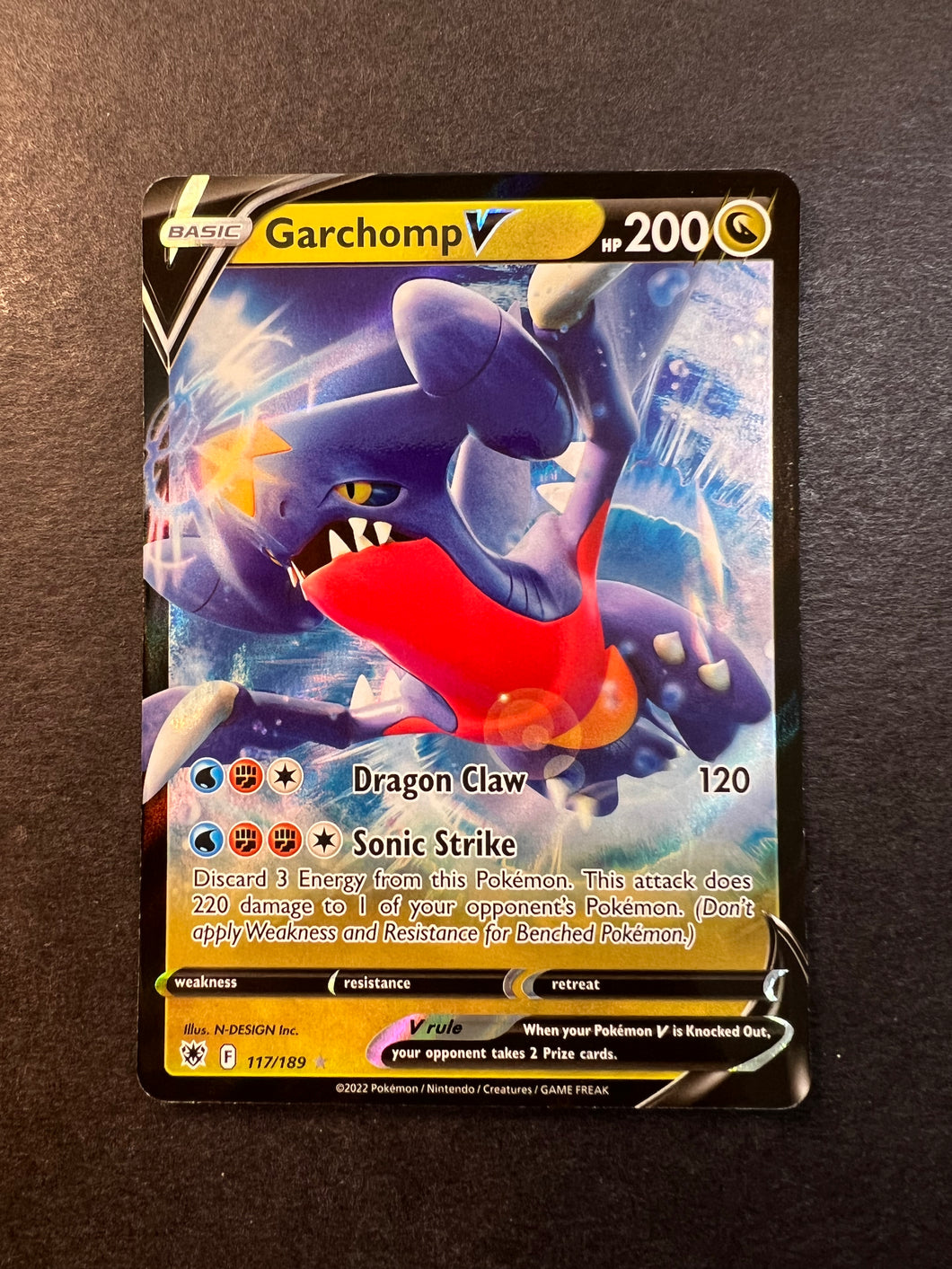 garchomp v pokemon card 2022 Pokemon Japanese Sword & Shield Battle Region 084 Full Art/garchomp V PSA 9 Graded Card