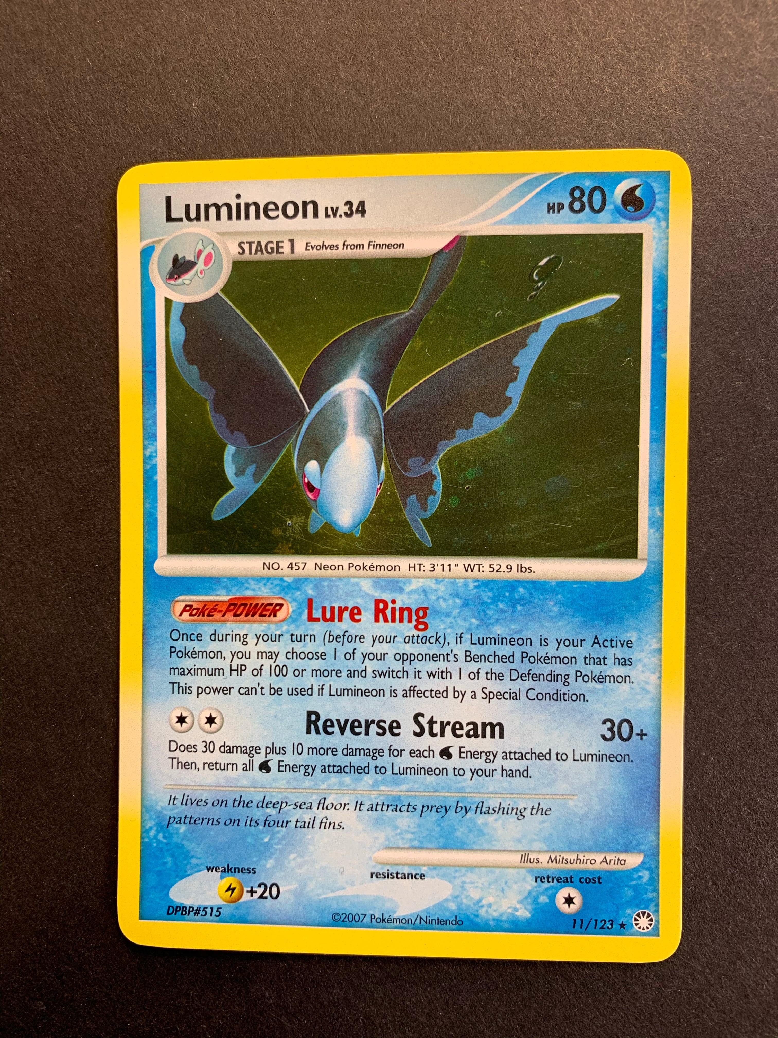 Lumineon - 11/123 Holo Rare  JAB Games13