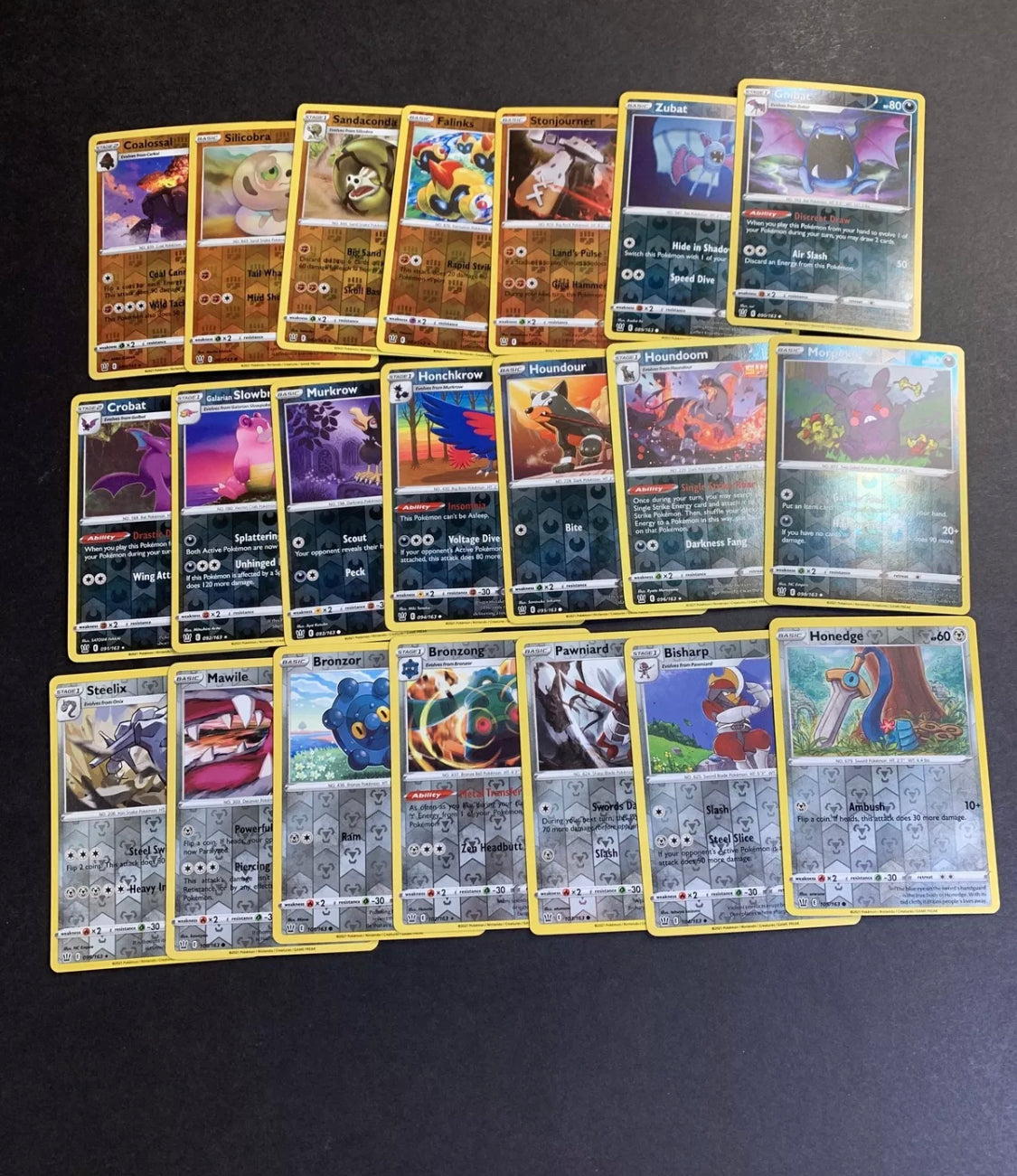 Pokemon Battle Styles Complete Reverse Holo Set