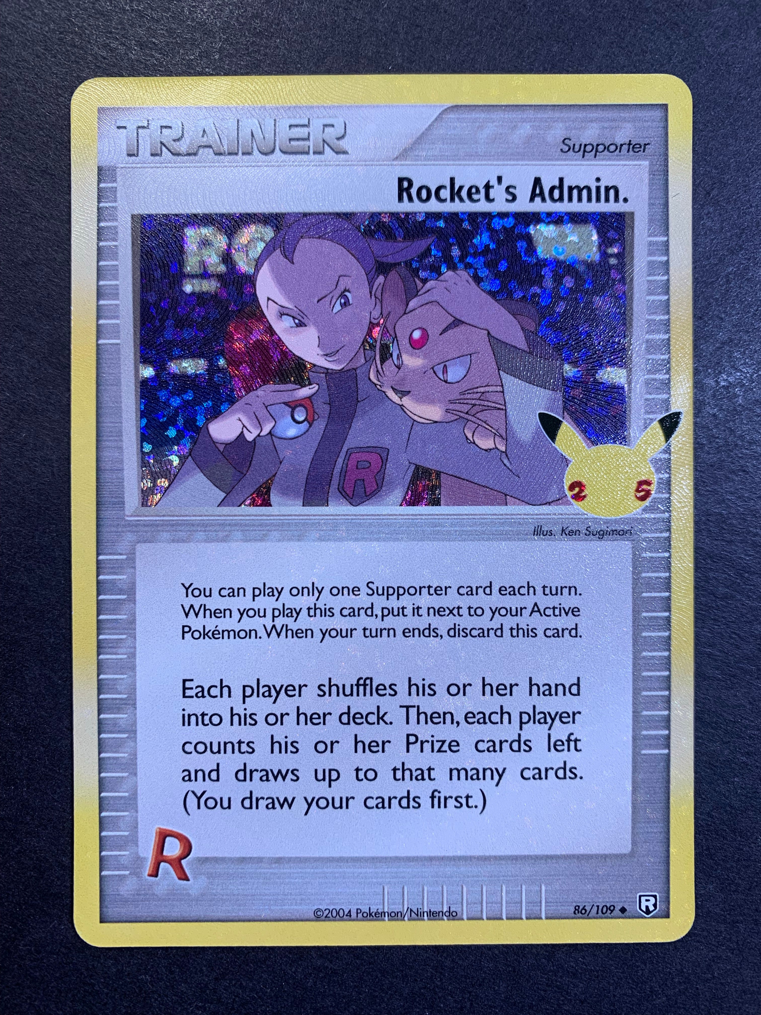 Rocket’s Admin - 86/109 Holo Rare - Celebrations