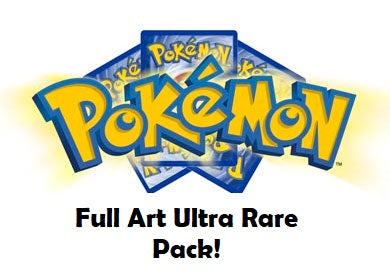 Pokemon Full Art Ultra Rare Booster Card Pack - 20 cards - Includes V or Vmax Card!